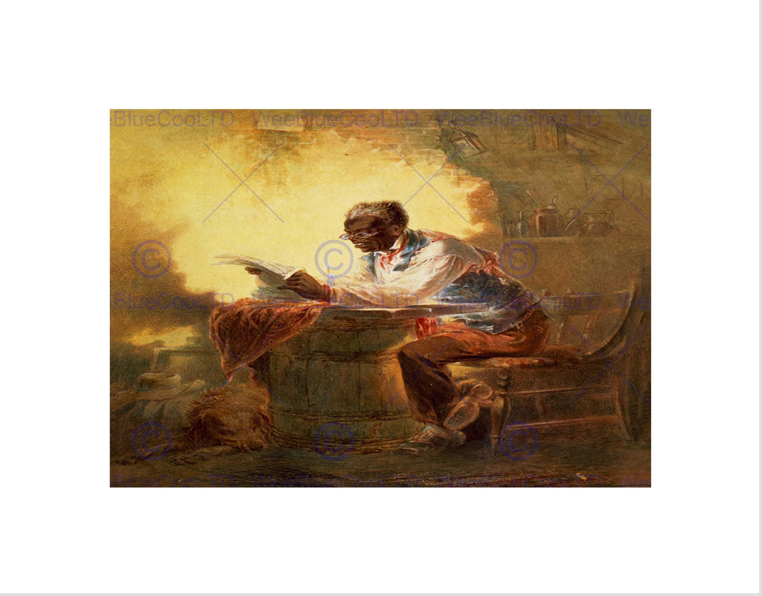Wee Blue Coo Political Slavery Emancipation Negro Freedom Newspaper Framed Print B12X9870