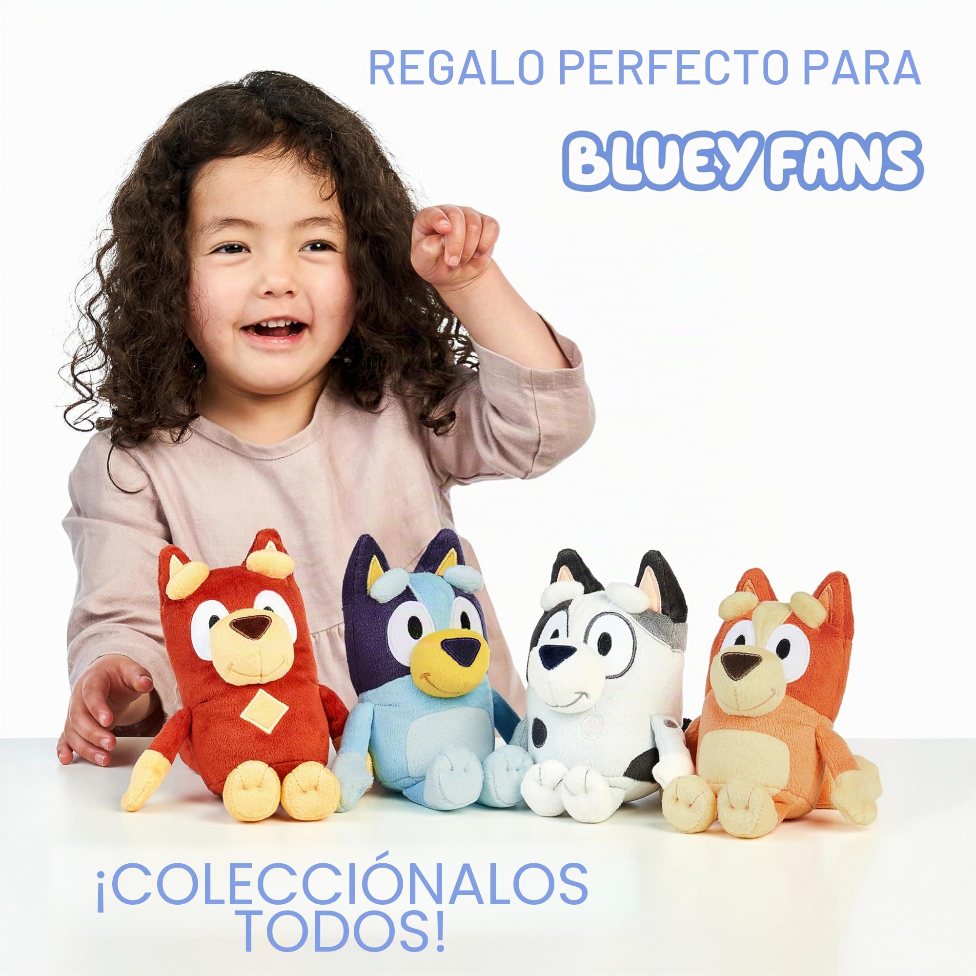 Bluey & Bingo - Paquete de 2 Peluches Oficiales de Peluche de 20 cm