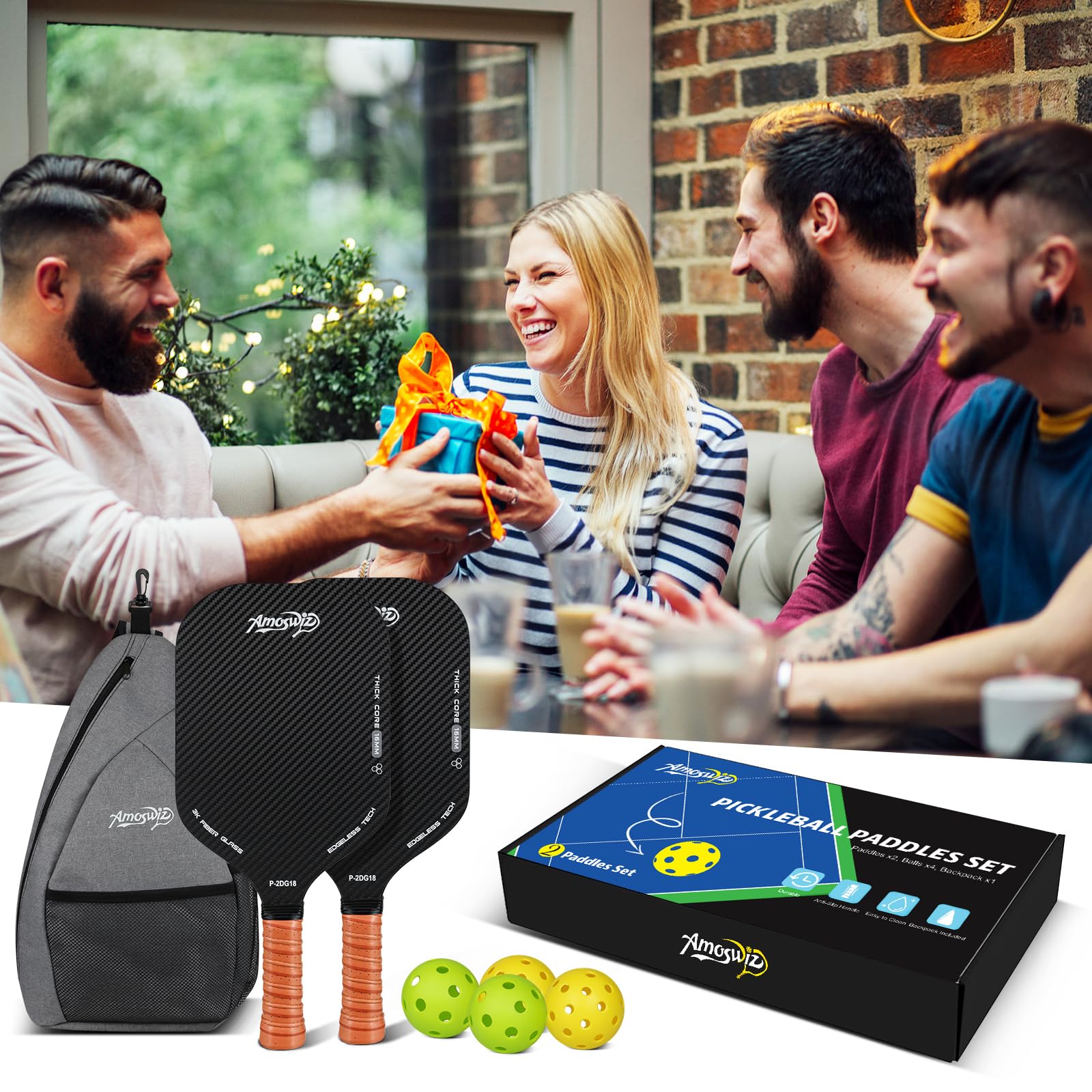 Amazon.co.jp: Amoswiz エッジレス 3K ファイバーグラスピックルボール