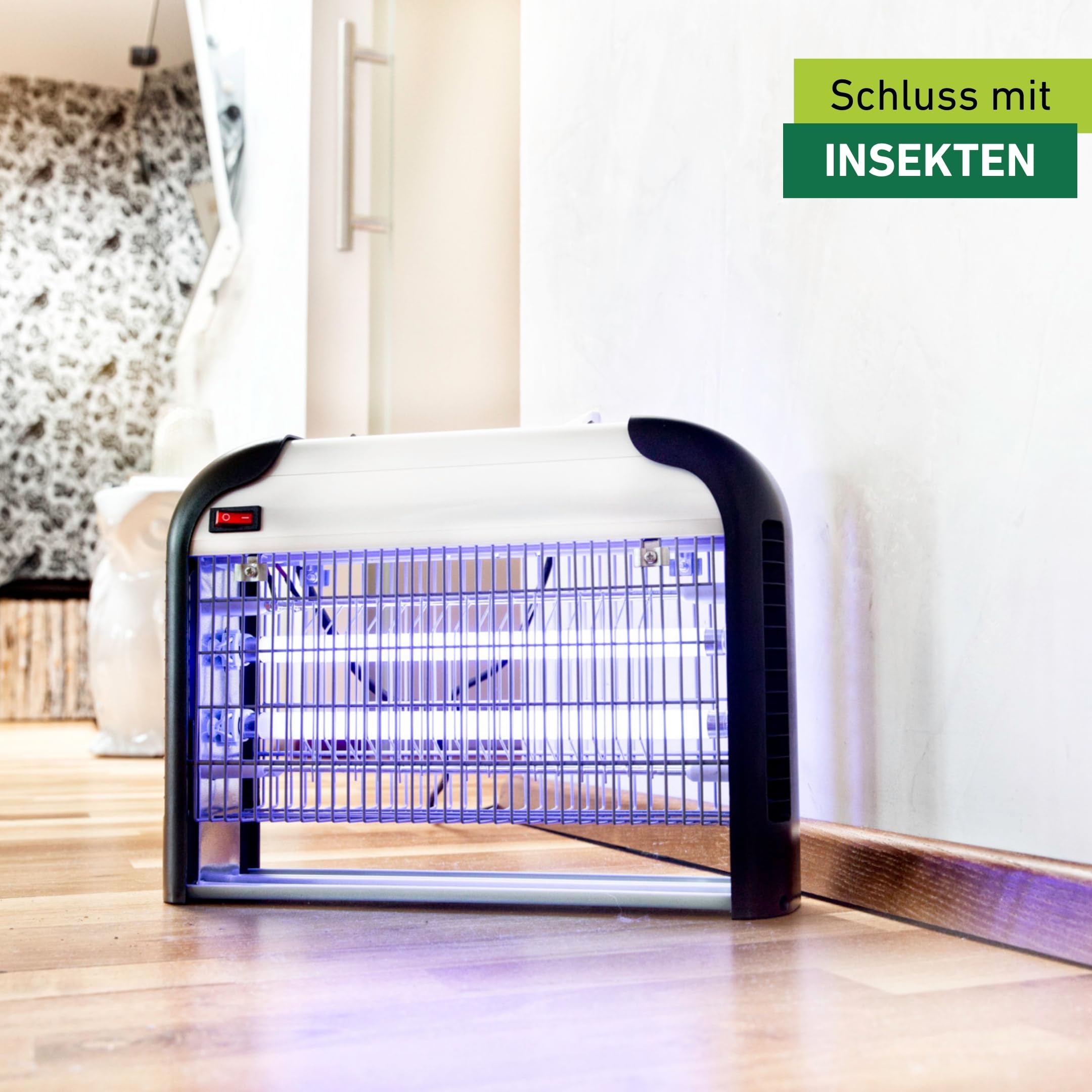 Windhager Fluginsekten Schutzlampe Comfortable +, Insektenvernichter, Insektenlampe, Mückenvernichter, Mückenschutz, Gift-und chemiefrei, für 100m², 20Watt, 03529