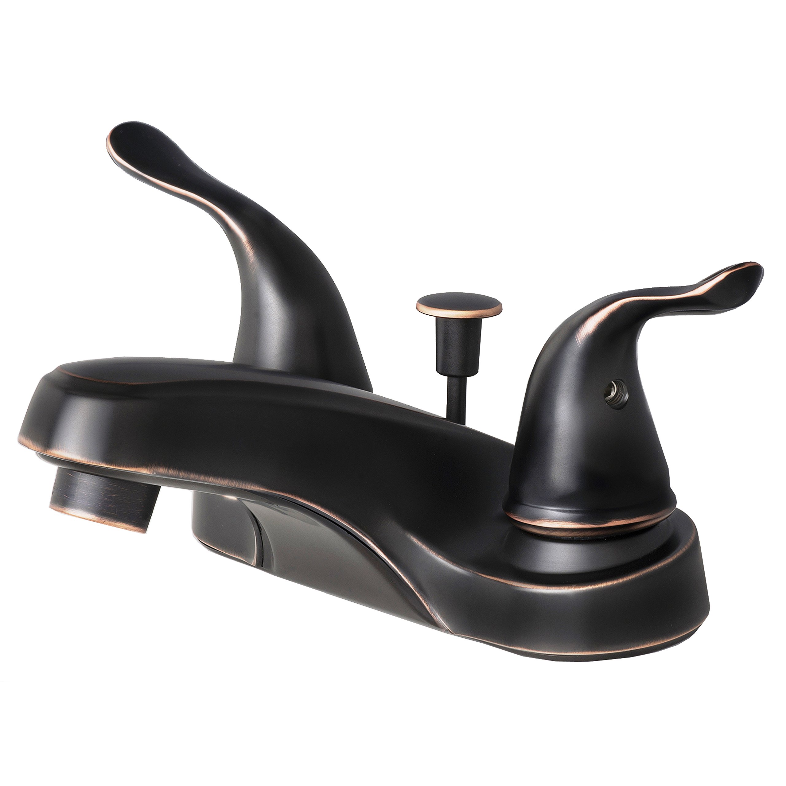 Laguna Brass2024TB Two Handle Centerset Lavatory Faucet with Pop-Up Drain, Oil Rubbed Bronze Finish