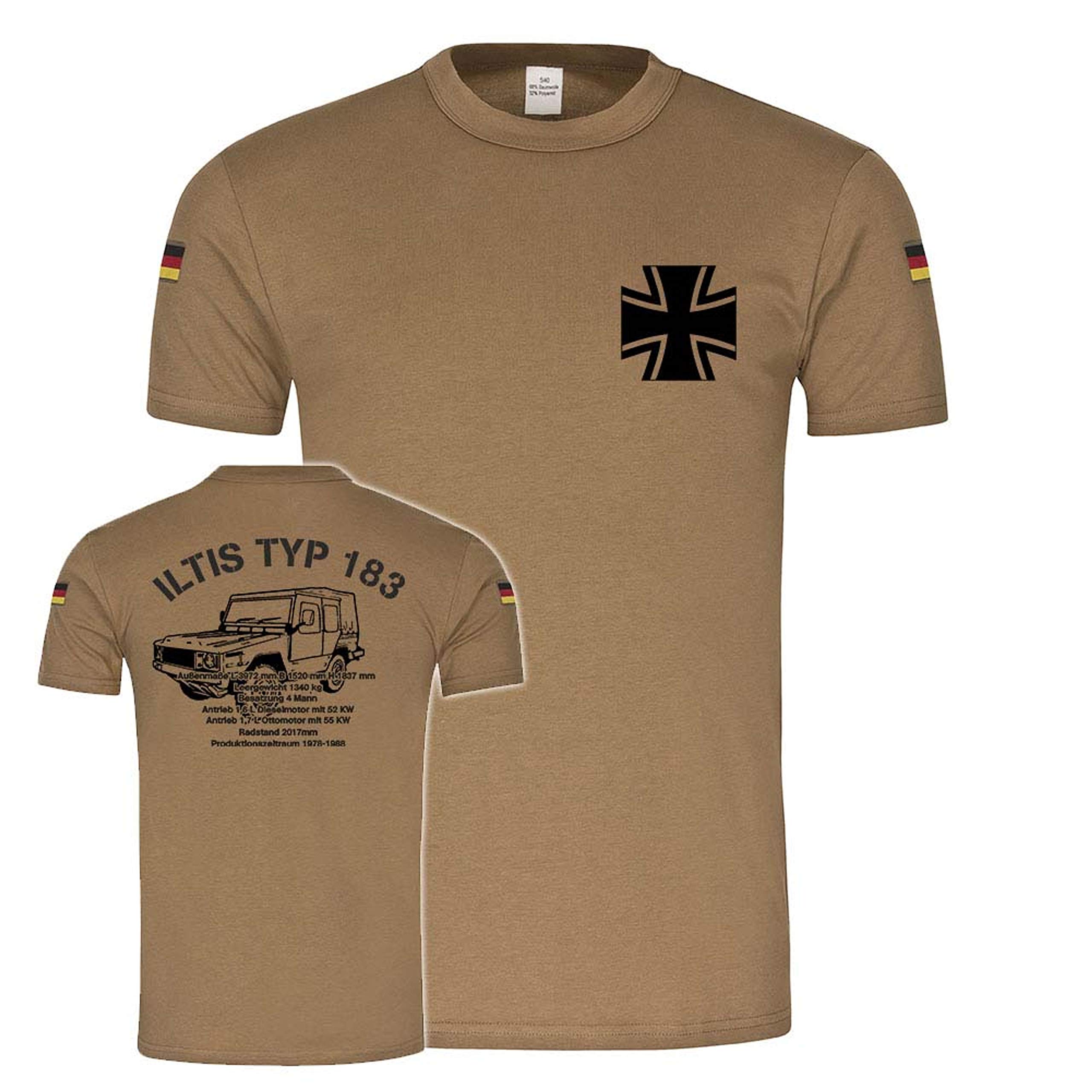 T-shirt militaire Iltis Type 183 vert XX-Large Copytec