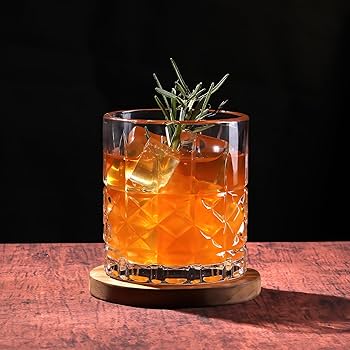 Amazon.com: Hyglazelle Whiskey Glasses Set of 6, 12oz Old