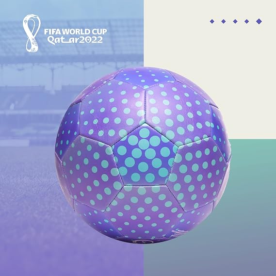 Capelli Sport FIFA World Cup Qatar 2022 Tournament Soccer Ball Souvenir Display, Officially Licensed Football for Youth and Adult Soccer Players, Bright Play