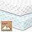 Pack and Play Sheets Fitted - 2-Pack Mini Crib Sheets for Pack N Play Mattress 38x26, Soft & Cozy, Neutral Toddler Playard Bedding, Snug Fitted Mini Baby Crib Mattress Cover Boy, Girl (Jolly Rainbow)