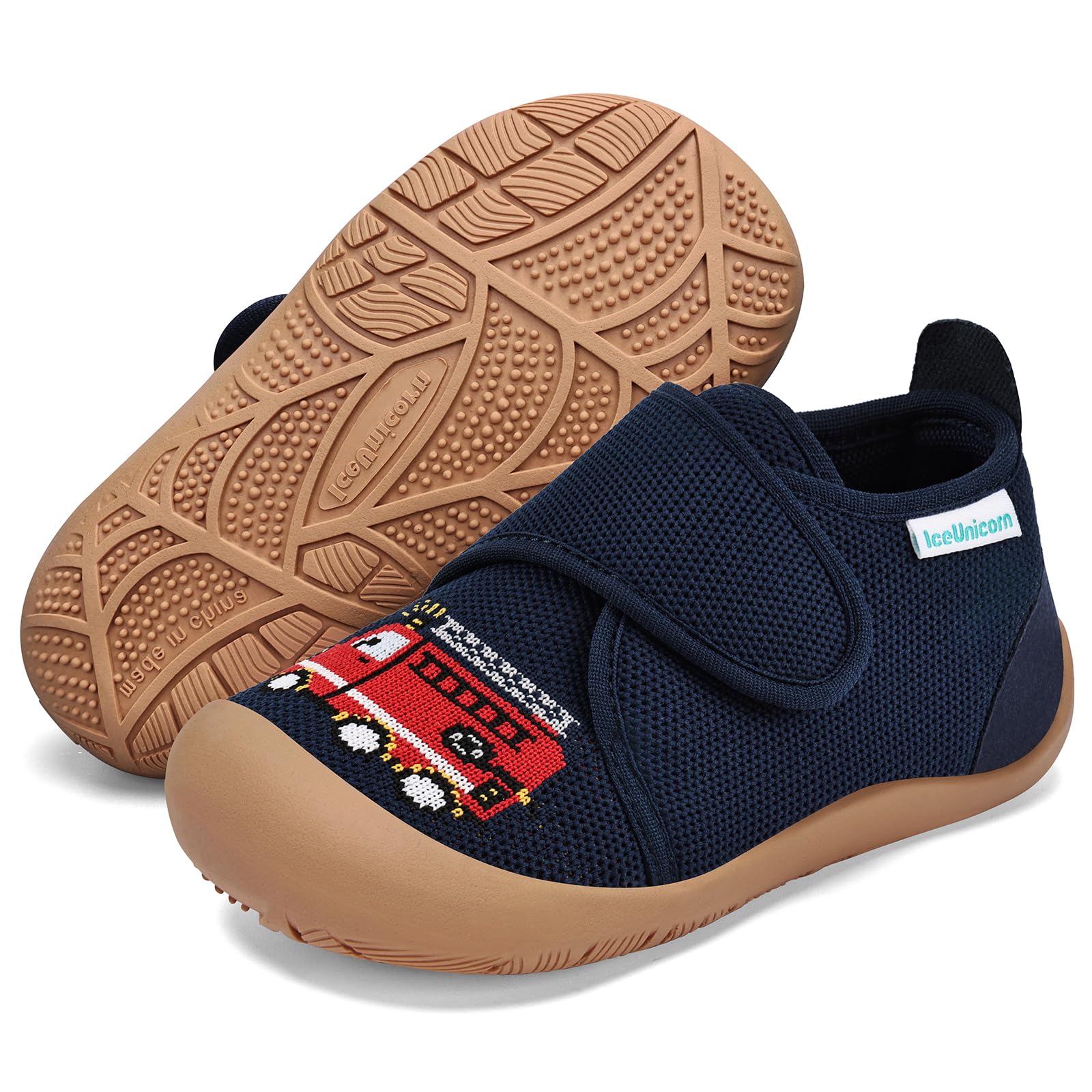 IceUnicorn Hausschuhe Kinder Jungen Mädchen Barfussschuhe | Barfußschuhe Lauflernschuhe Hohe Kindergarten Atmungsaktiv