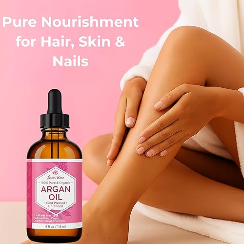 Miniatura 2 de Aceite de argán de Leven Rose, tratamiento antienvejecimiento para el acné con aceite marroquí orgánico, virgen y prensado en frío, humectante para