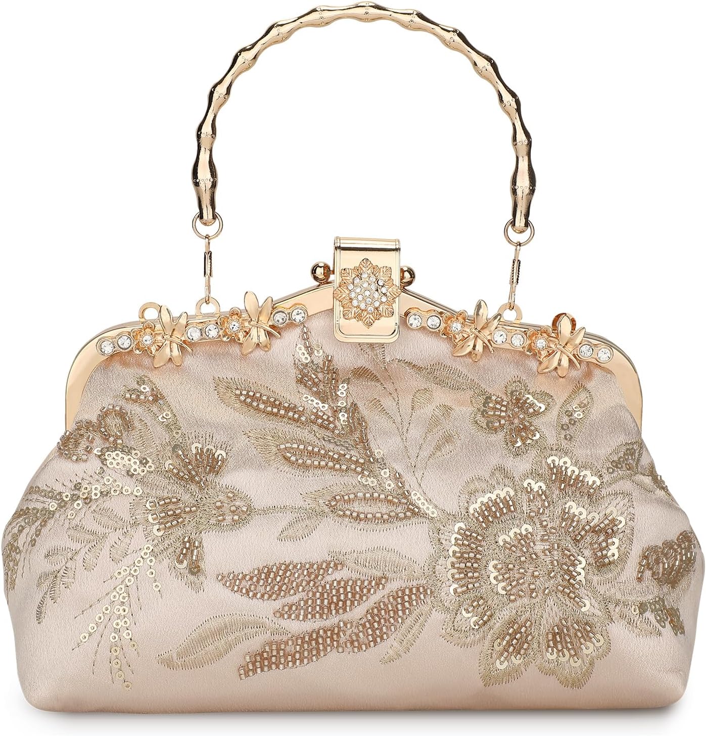 UBORSE 1920s Vintage Clutch Purse Beaded Evening Bag for Women Formal Bridal Sequin Handbag Clutch for Wedding/Prom/Cocktail | 1920s, Vintage, Beaded, Formal, Bridal, Sequin