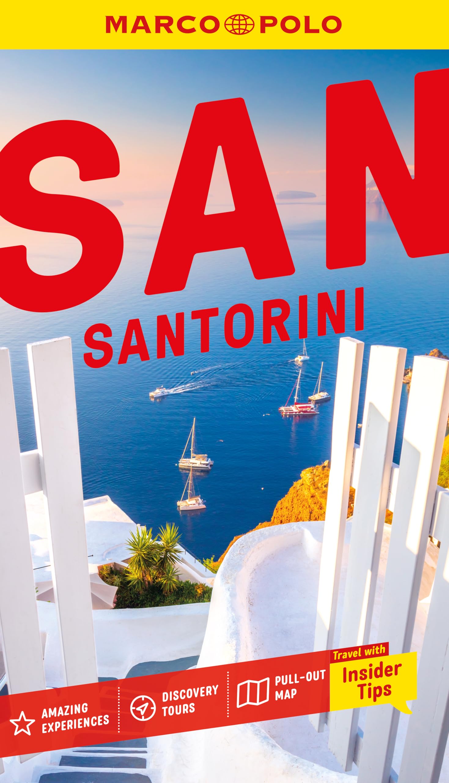 Marco Polo Santorini Pocket Travel Guide | Pull-out Map | Local Knowledge | Covers: Oia, Fira, Imerovigli and more (Marco Polo Pocket Guides)