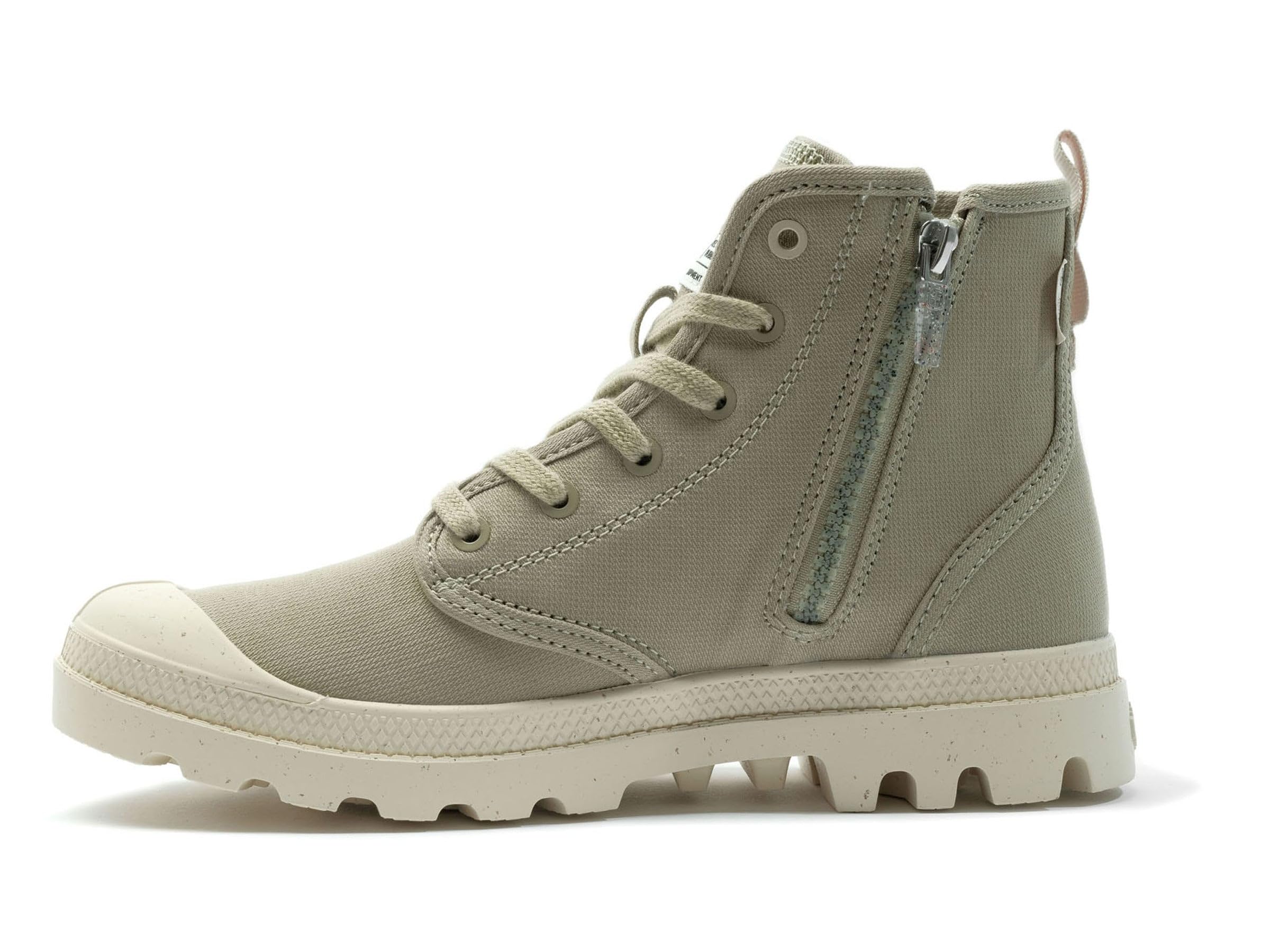 Palladium Unisex's Pampa HI Zip Organic Sneaker, Eucalyptus, 10 UK