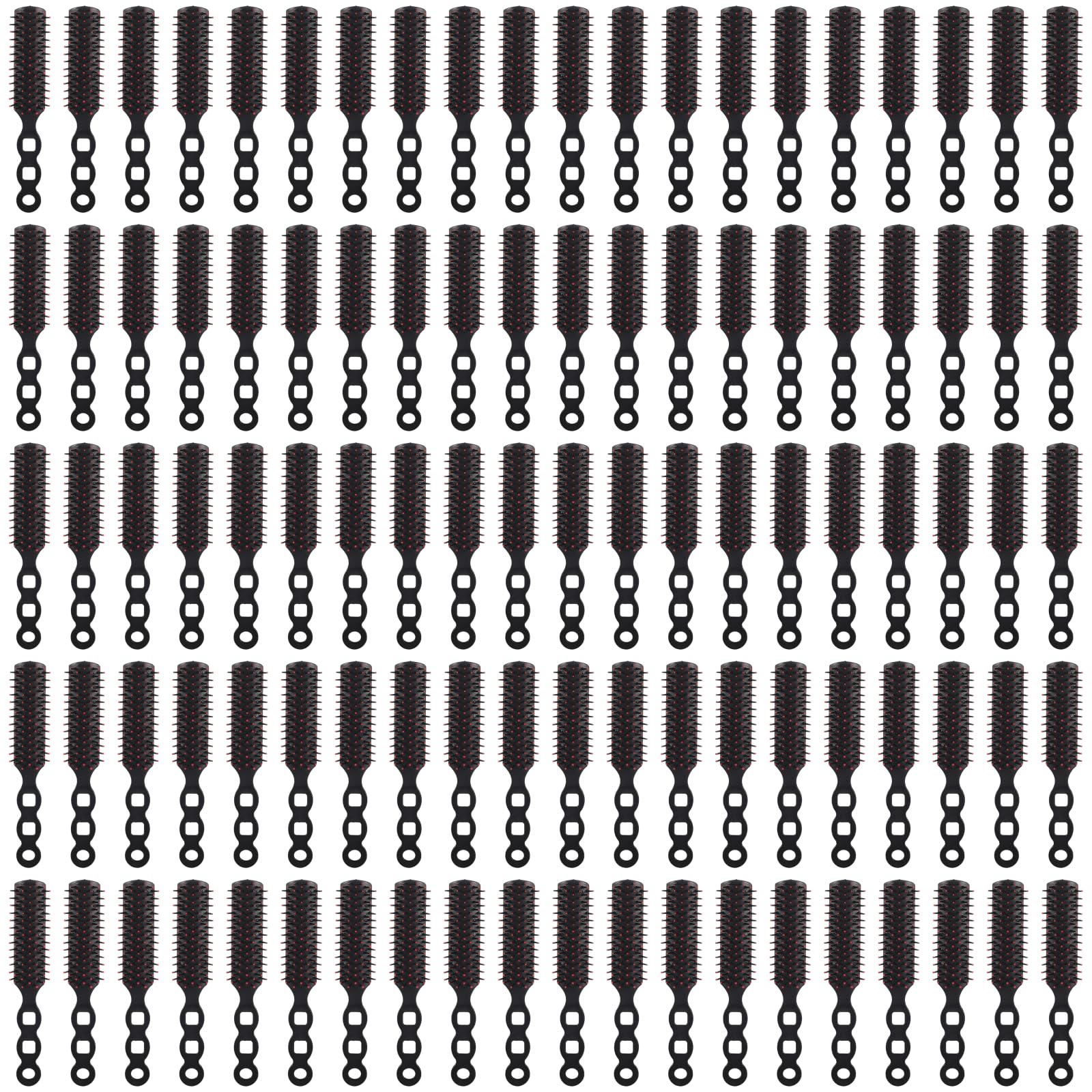 100 peines para el cabello, cepillo portátil de plástico para uso profesional, peine de masaje diario para todo tipo de cabello, herramientas de peinado de tamaño de viaje, 7.4 x 0.86 pulgadas