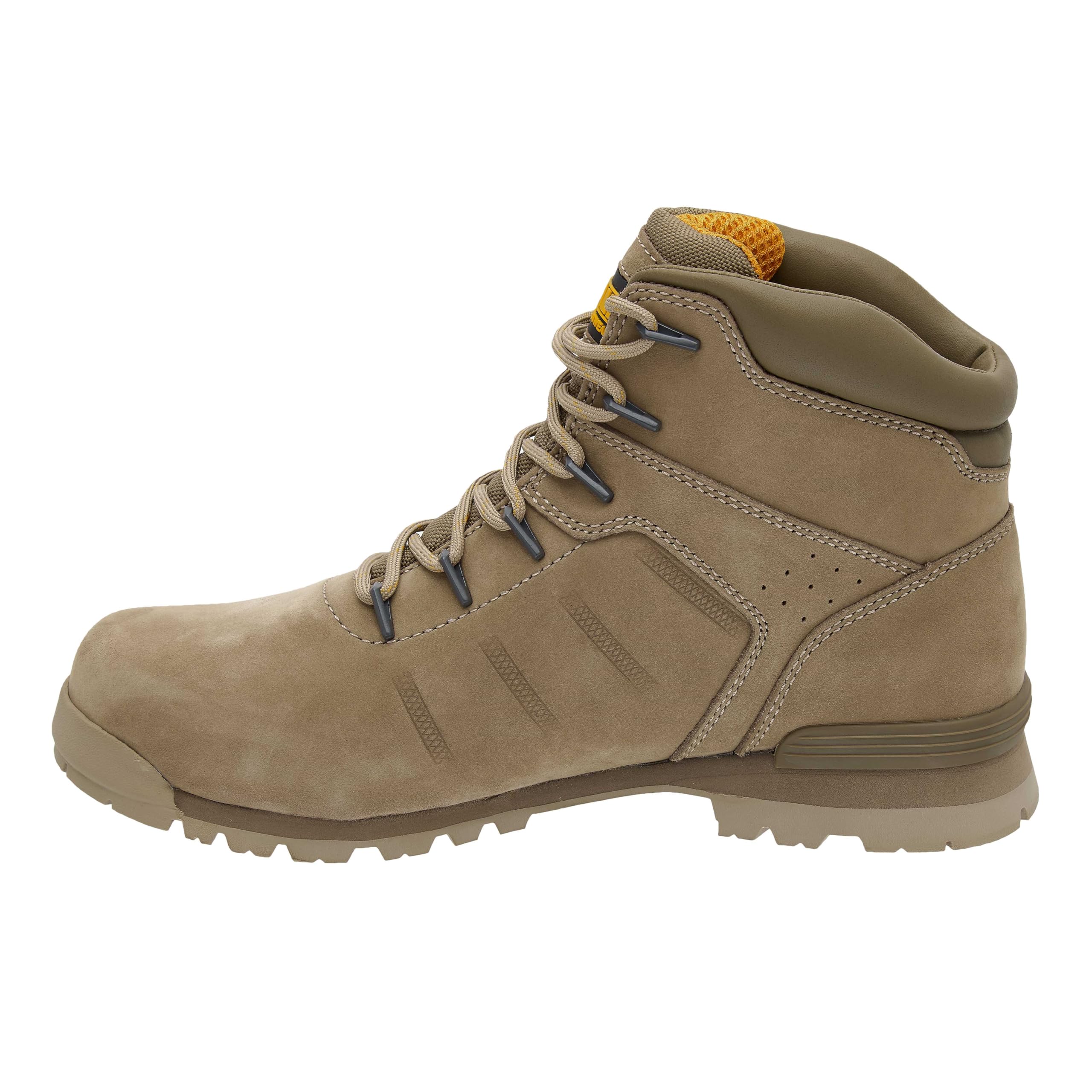 DEWALT Carlisle - Botas de trabajo ligeras de piel nobuk para hombre, puntera de seguridad de acero, ligera