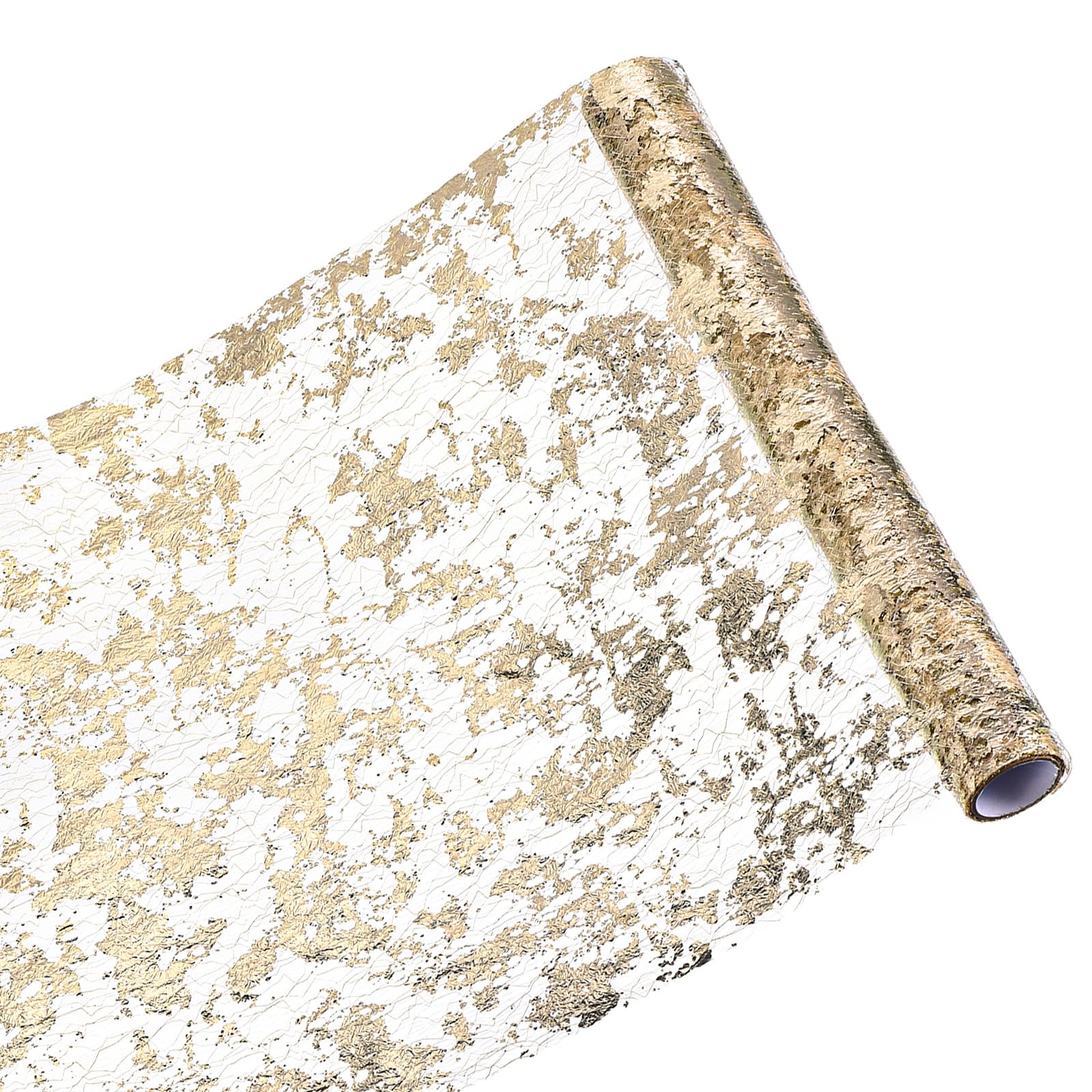 QUARKZMAN Rotolo Runner da Tavolo 11x110 pollici 12 Pezzi Champagne