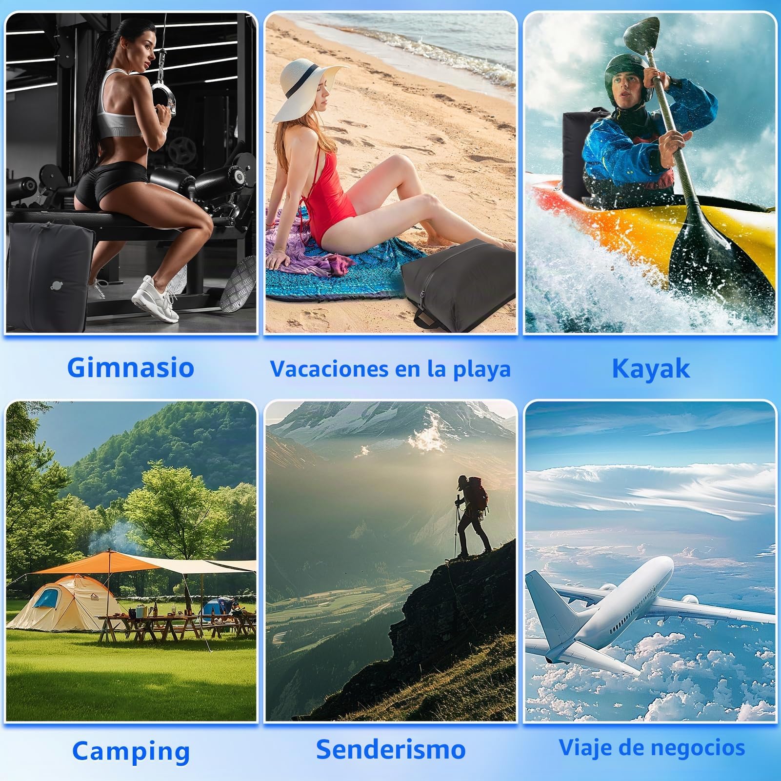 Bolsas de almacenamiento al vacío para equipaje de viaje, almacenamiento de privacidad no transparente, bolsas de embalaje al vacío herméticas para empacar equipaje, bolsas de compresión al vacío
