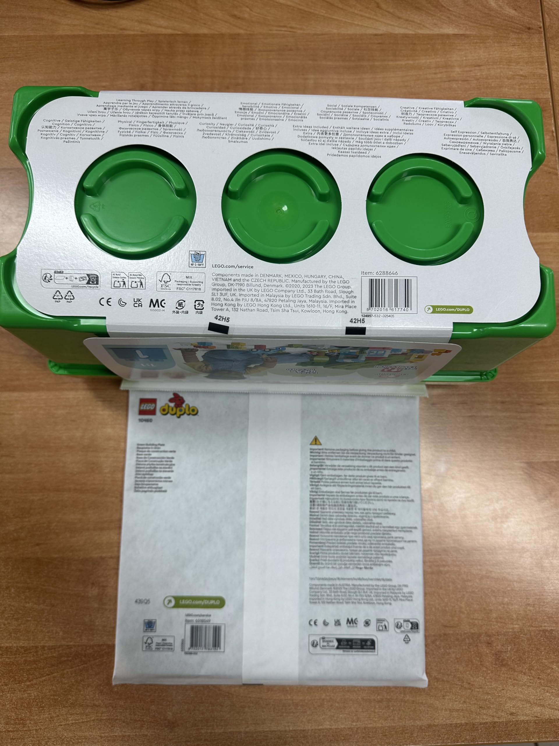 Lego DUPLO - Set di 2 mattoncini da costruzione per bambini a partire dai 18 mesi in su