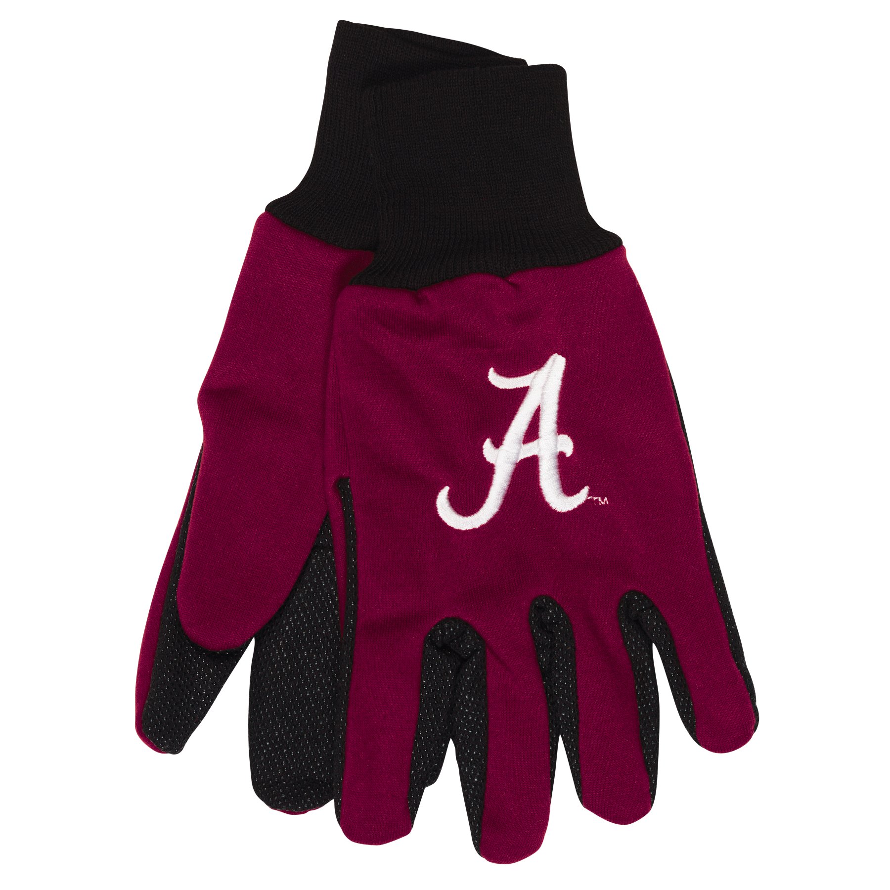 WinCraft NCAA Alabama Crimson Tide zweifarbige Handschuhe, Rot/Schwarz