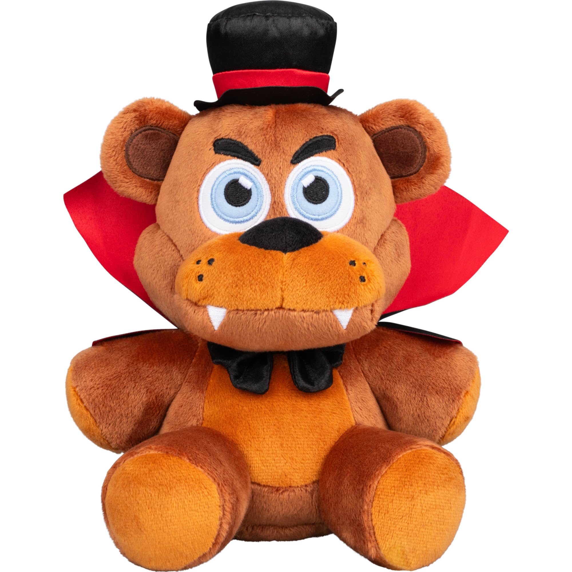 Jazwares Five Nights at Freddy’s Halloween Freddy Plush - 8-Inch Stuffie with Vampire Costume and Glow-in-The-Dark Eyes