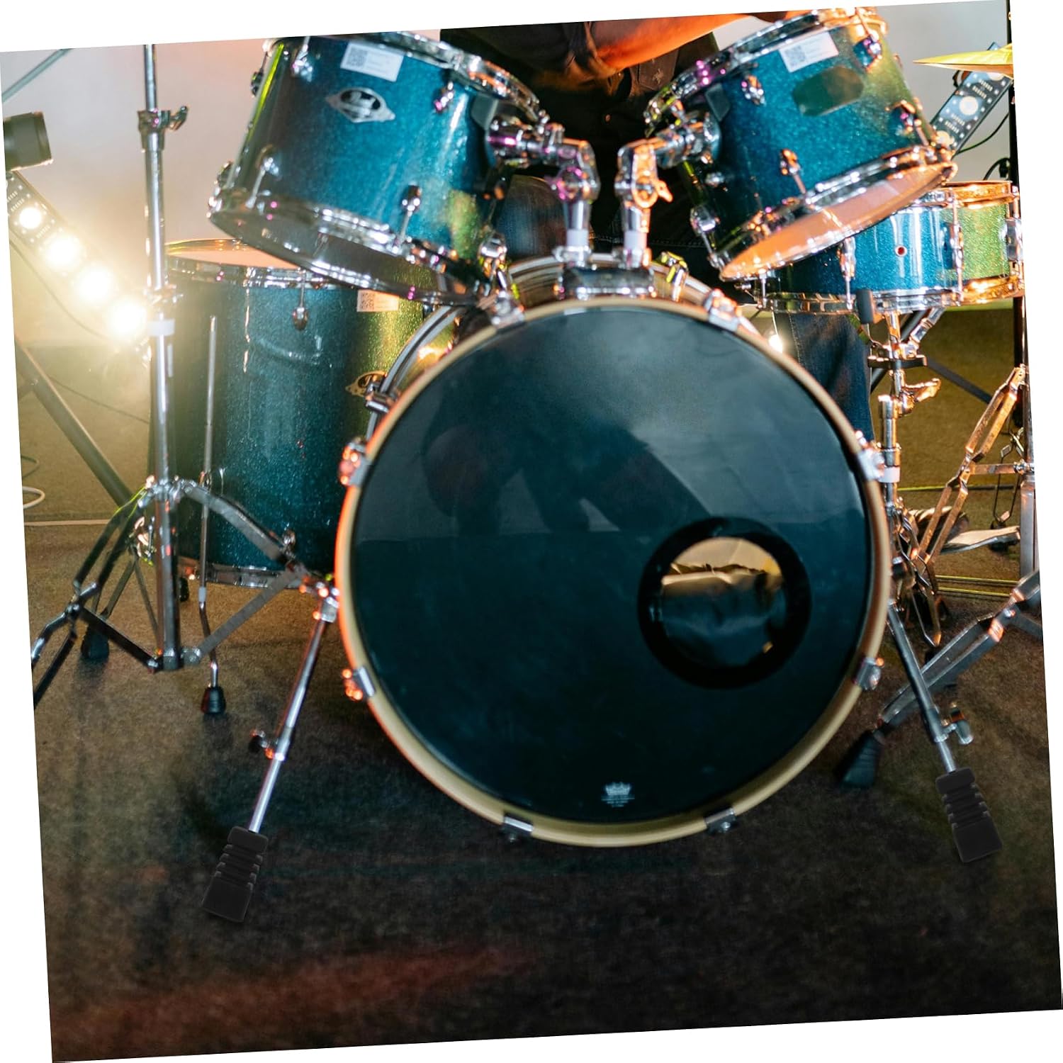 ibasenice 3pcs Rubber Drum Feet Slip Drum Rack Protectors for Stability and Floor Protection Easy to Install Kit Accessories Rubber Covers for Enhanced Performance