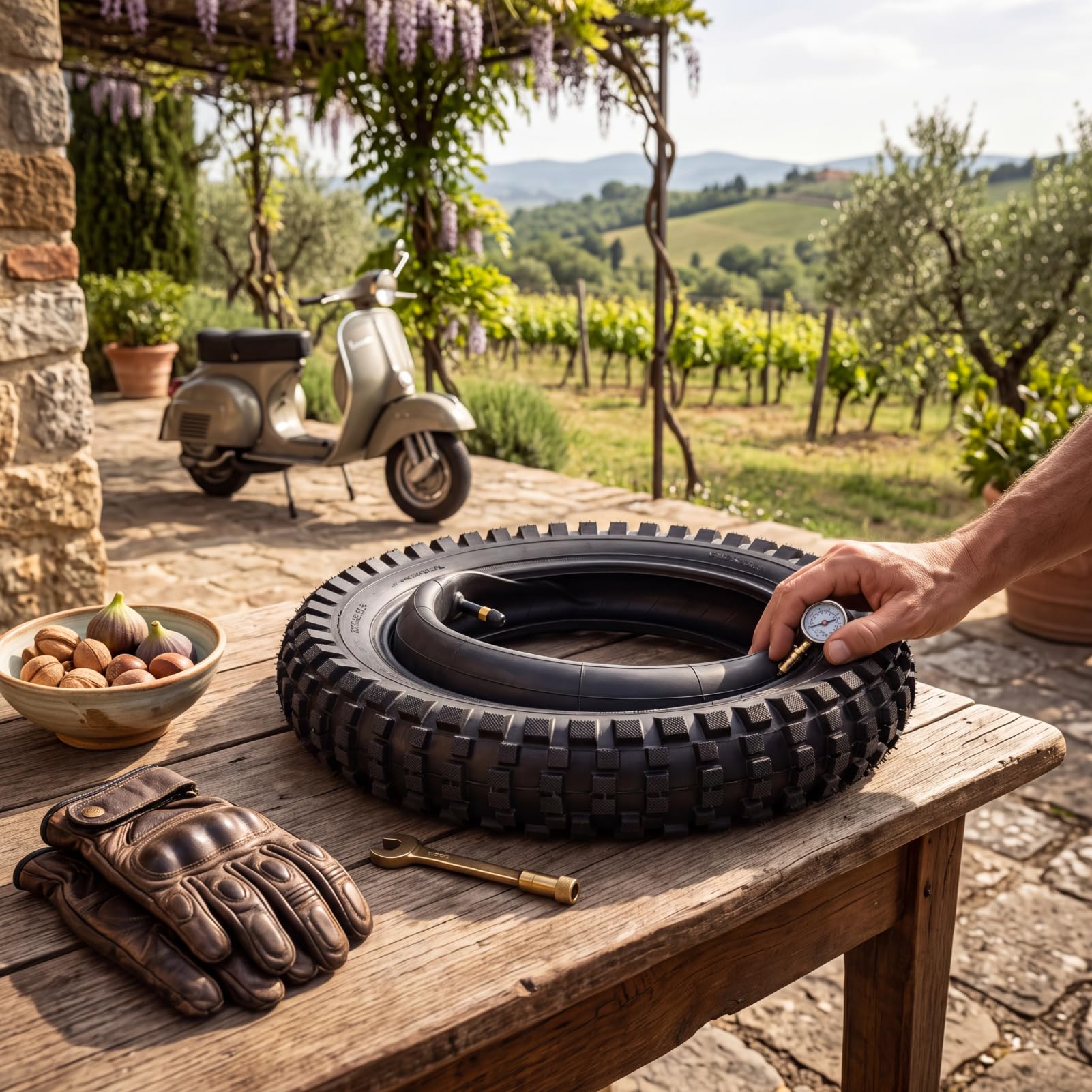 Uxsiya Copertone e Camera d'Aria, Robusto Copertone per Grip Force 12 1/2 X 2,75 per per Mountain