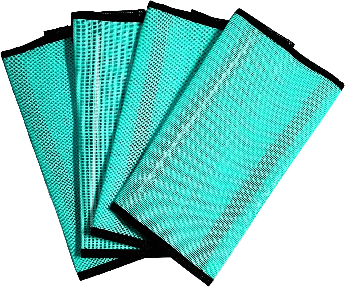 Horse Fly Boots, Horse Leggins Set of 4, 4 Pack Breathable Mesh Fly Boots for Horses, Reduce Stomping & Foot Fatique Horse Supplies (4 Pack Mint/Medium)