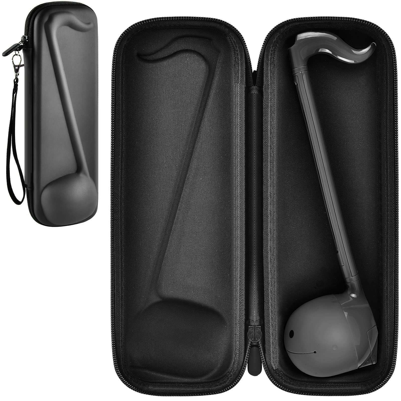 Case Compatible with Otamatone [English Edition] Japanese Electronic Musical Instrument Portable Synthesizer, Instrumental Music Toy Storage Holder for Otamatone Regular Size (Box Only) (Black)