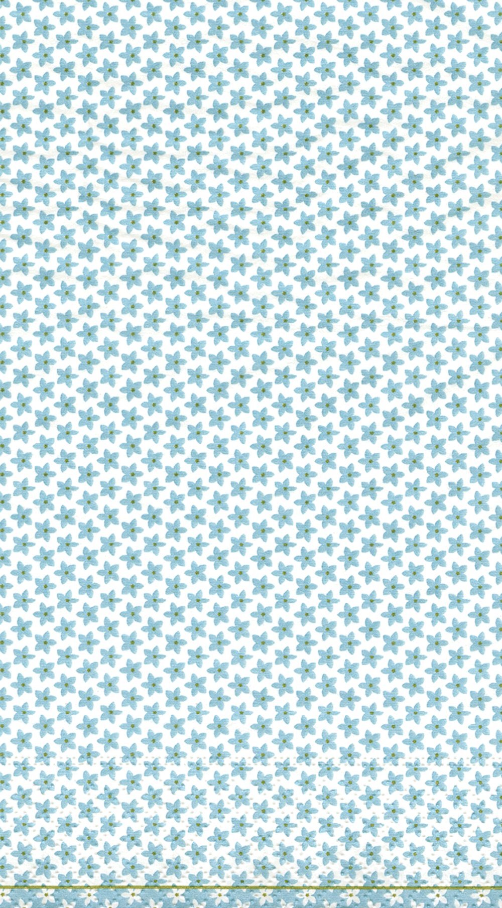 Entertaining with Caspari Calico Paper Guest Towels, Blue, Pack of 15