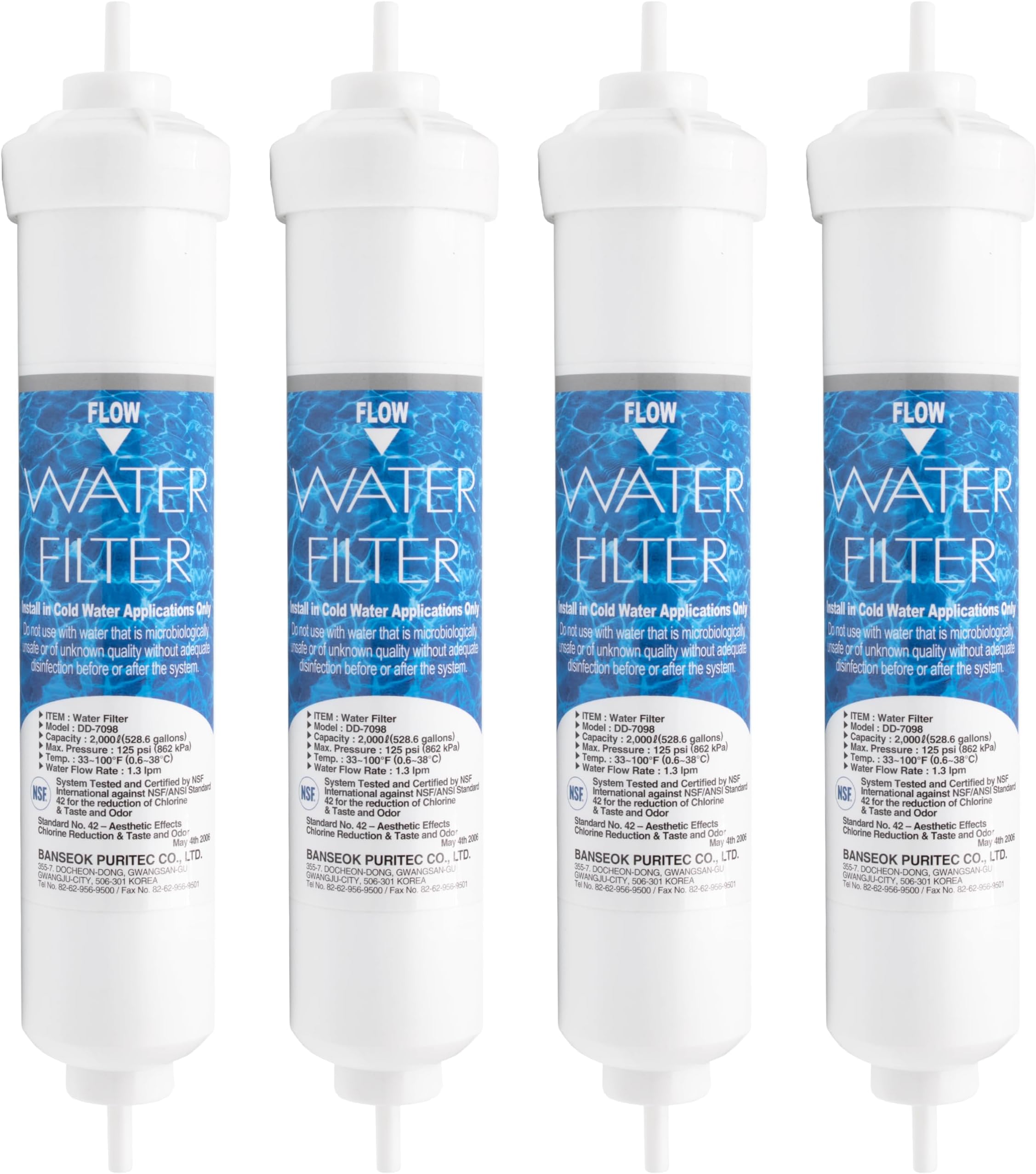 4 x Genuine DD7098 Daewoo Filter
