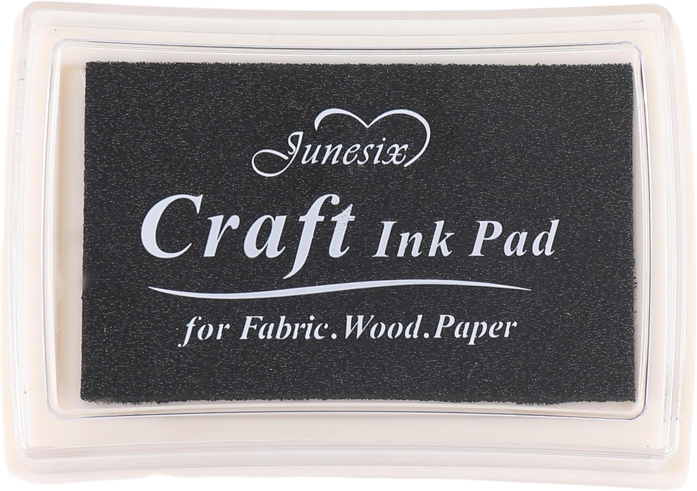 YPSelected Craft Ink Pad Inkpad for Paper Wood Fabric 15 Colors Available for Rubber Stamps (Black)