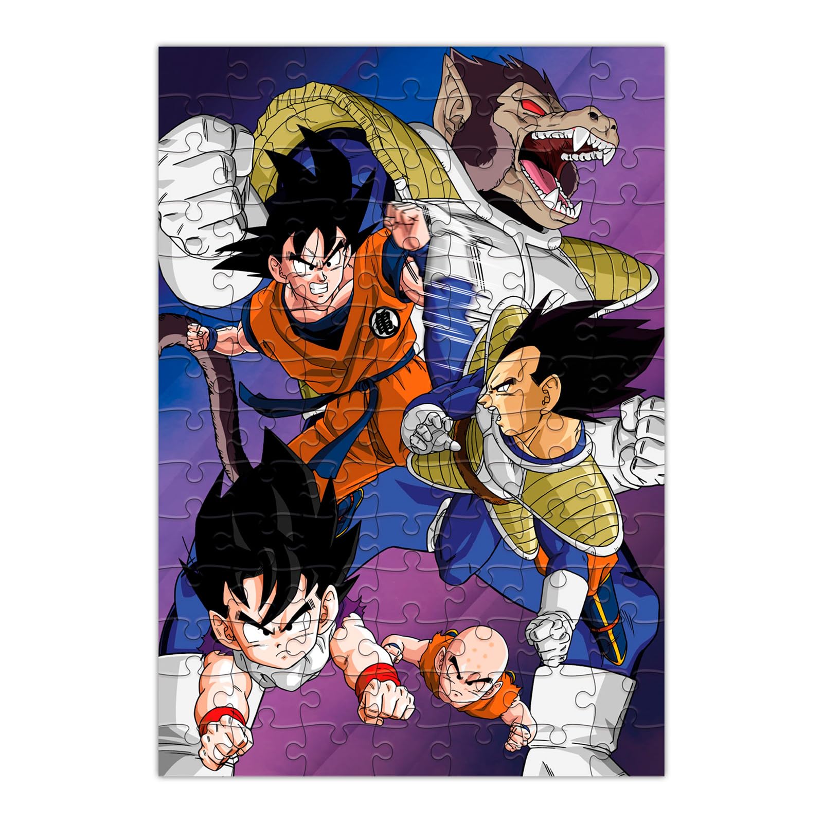 Amazon.com: Dragon Ball Z Collectible Puzzle (1/7) - 2 Goku in 1