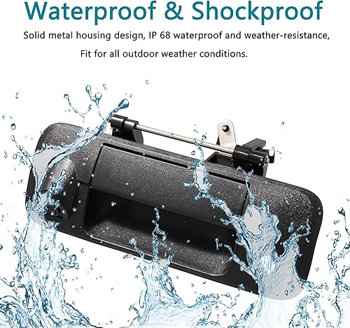 Miniatura 9 de EWAY Para Toyota Tundra 2007-2014 4.3 "Monitor de espejo retrovisor con manija del portón trasero Kit de cámara de respaldo Estacionamiento