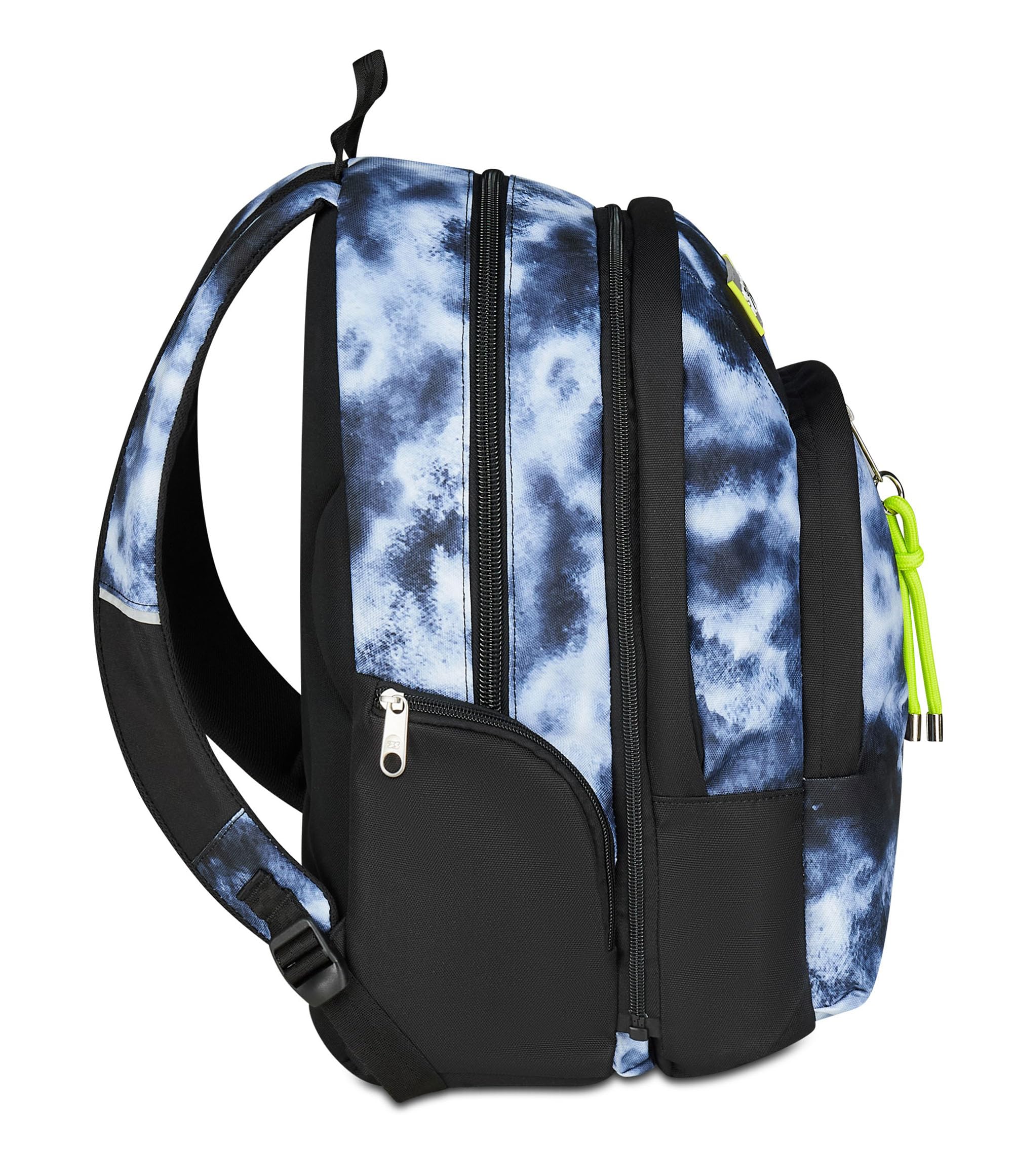 Seven Zaino Scuola Dual Detach, Grigio, Doppio Scomparto da 32 L, Con Tasca PC, Tasca Borraccia, Tasca Con Organizer e Scomparto Staccabile, Scuola Media e Superiore, Zaino Ragazzo