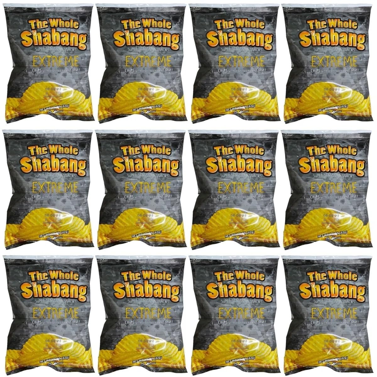 The Whole Shabang Potato Chips by Moon Lodge | 1.5 Oz | Extreme | Pack of 12 (+ 1 extra bag)