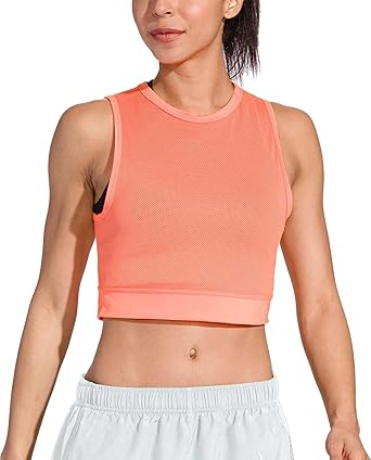 nike miler women's cropped running tank