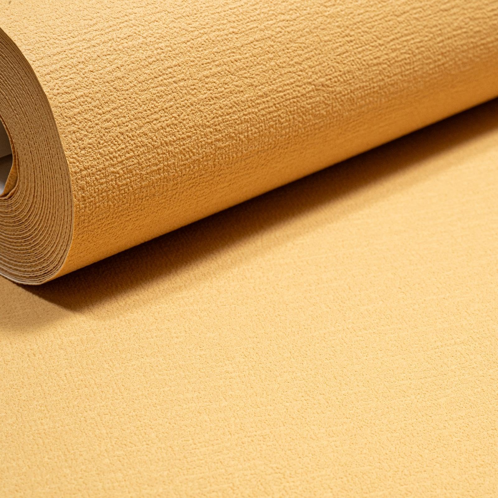 Sophie Laurence Mustard Yellow Plain Wallpaper Textured Free Match Paste The Wall Bedroom Lounge Feature Embossed