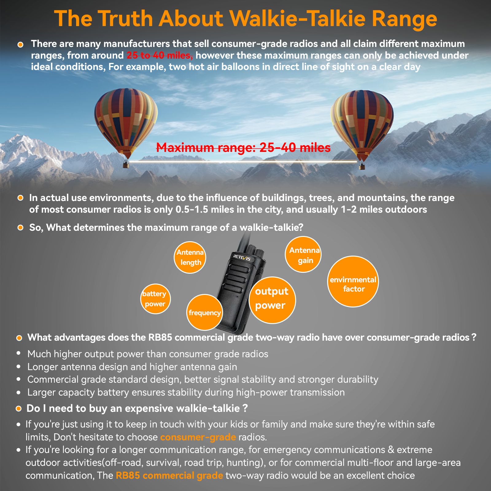 AnyTone Face Separation Cable for AT5888UV Mobile Radio