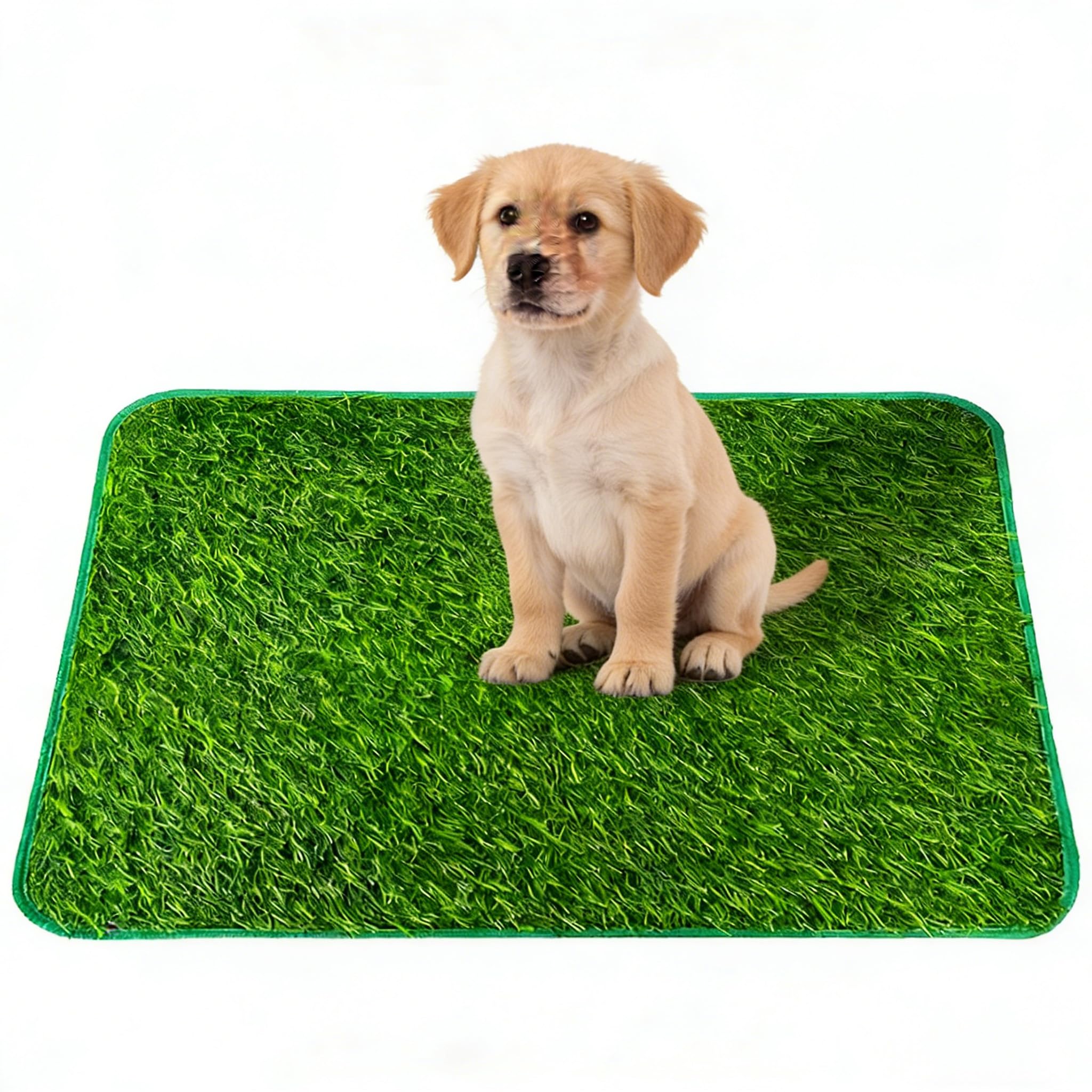 Artificial Grass Outdoor Dog Toilet, 58 × 46cm Dog Grass Pee Pad, Pet Turf Washable Potty Training Pads for Dogs, Pet Urine Pad & Lawn Decoration for Indoor & Outdoor Use
