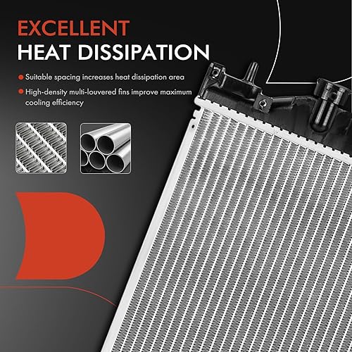 Miniatura 5 de A-Premium Conjunto de radiador de refrigerante del motor compatible con Subaru Forester 2019 2020 2021 2.5L, repuesto # 45111SJ000