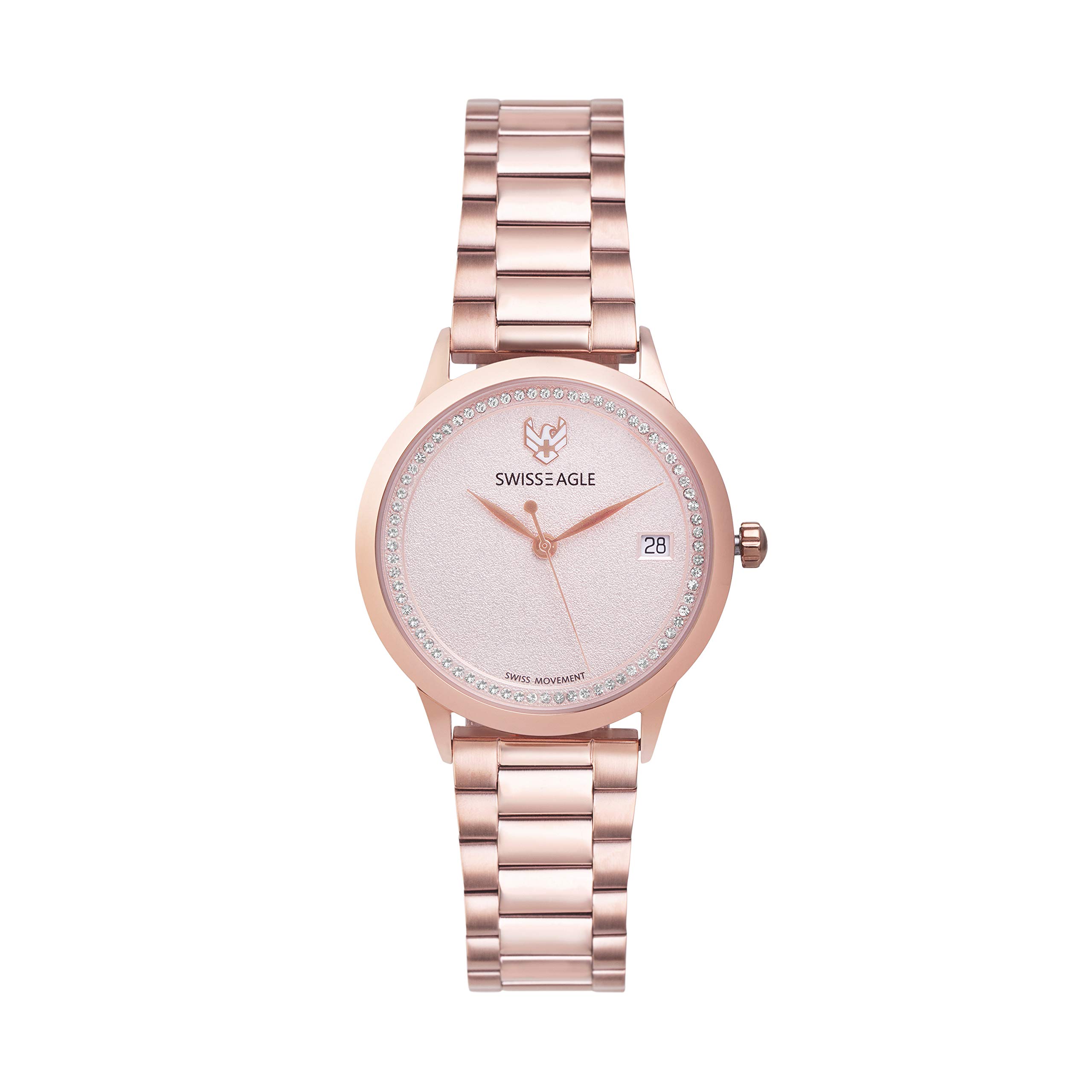 Swiss EagleWomen's Analog Swiss Made Movement Watch with Stainless Steel Make (SE-9166)