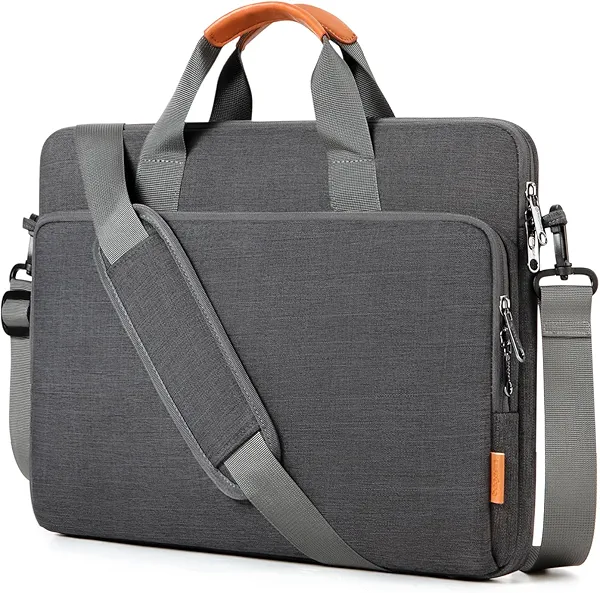 bagasin 15 15.6 16 inch Laptop Computer PC Shoulder Bag Carrying Case, Water-Repellent Fabric Briefcase, Lightweight Toploader, Business Casual or School
