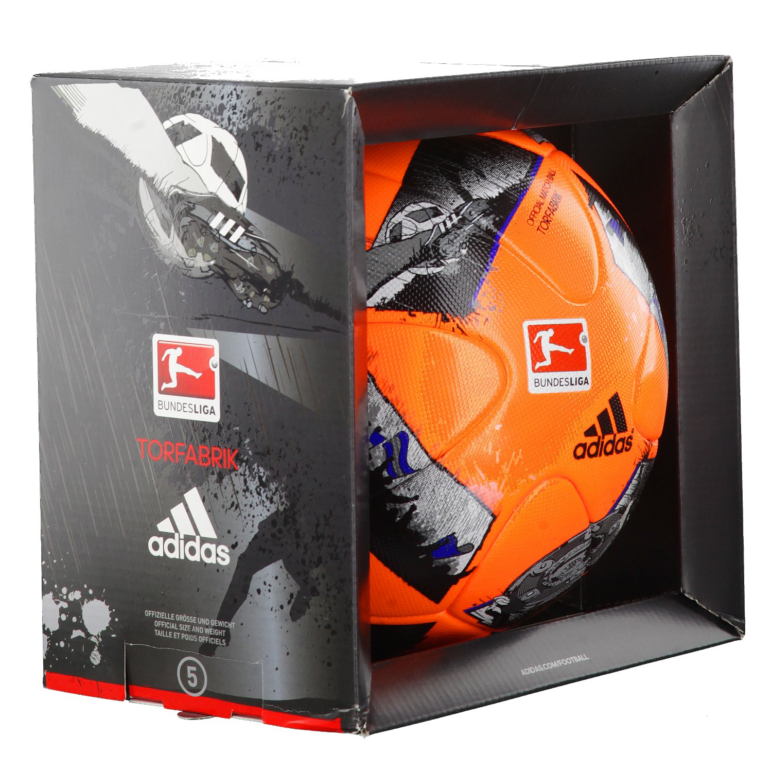 adidas AO4836 Ballon de Football Solar Orange/Bleu/Noir
