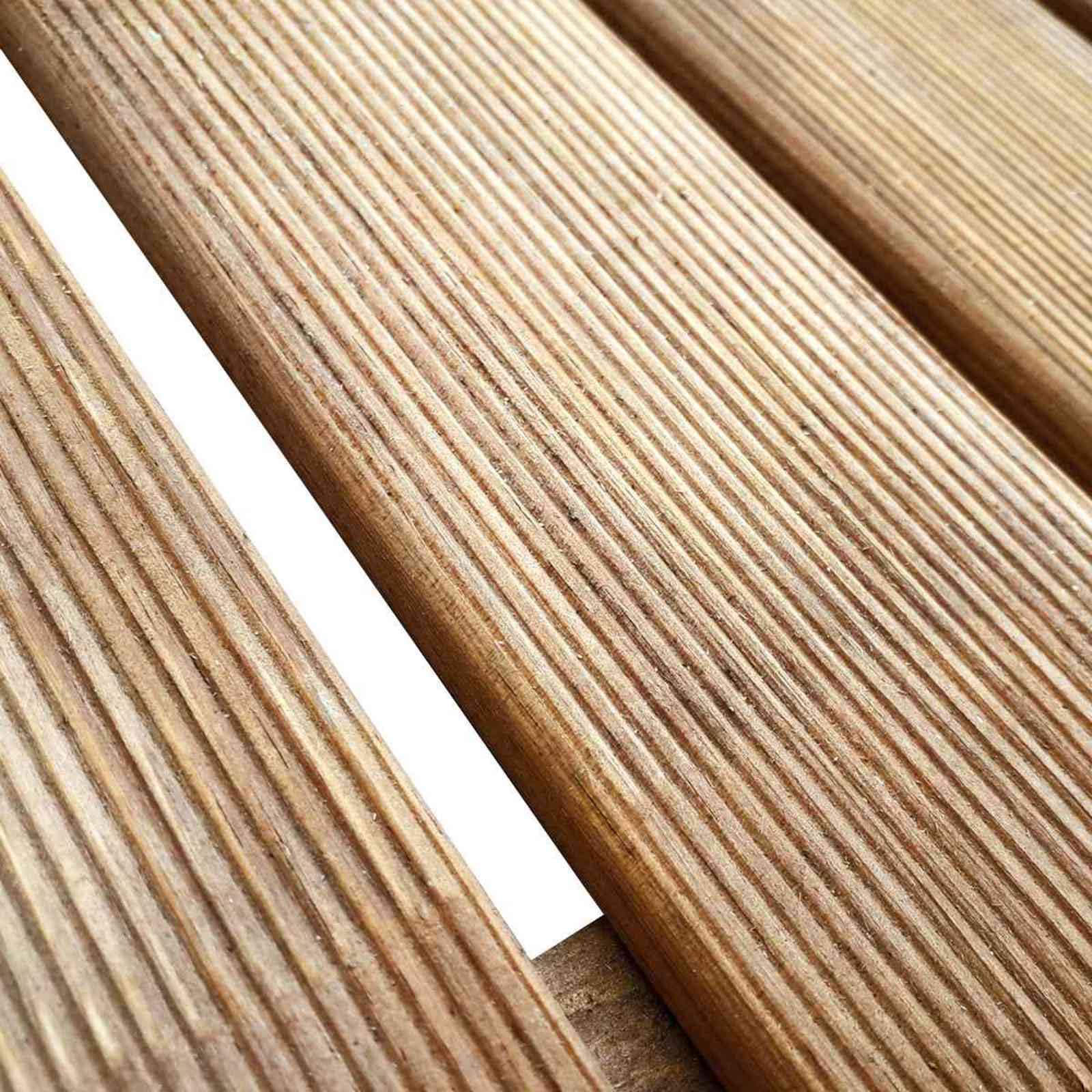 vidaXL Piastrella per Decking 6 pcs Marrone 50 x 50 cm, Giardino e terrazza, decking moderno in legno di pino resistente, set piastrelle quadrate per patio e piscina