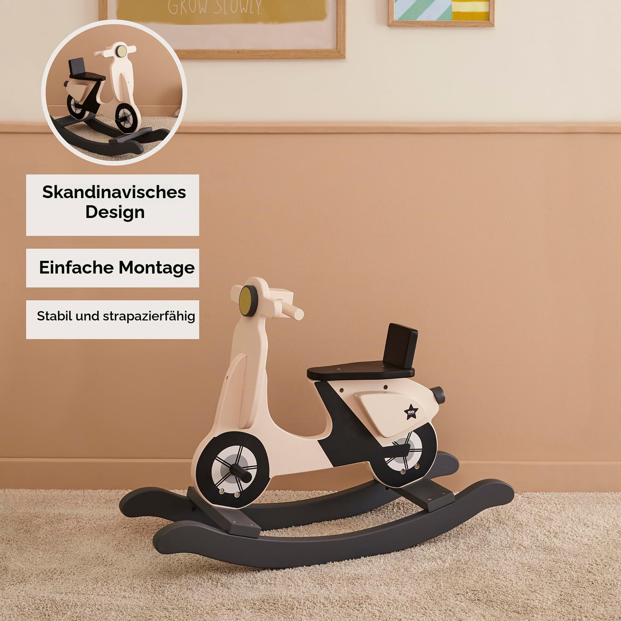 Kid's Concept Schaukelroller - Schaukelpferd ab 1.5 Jahre - Schaukelstuhl für Kinder