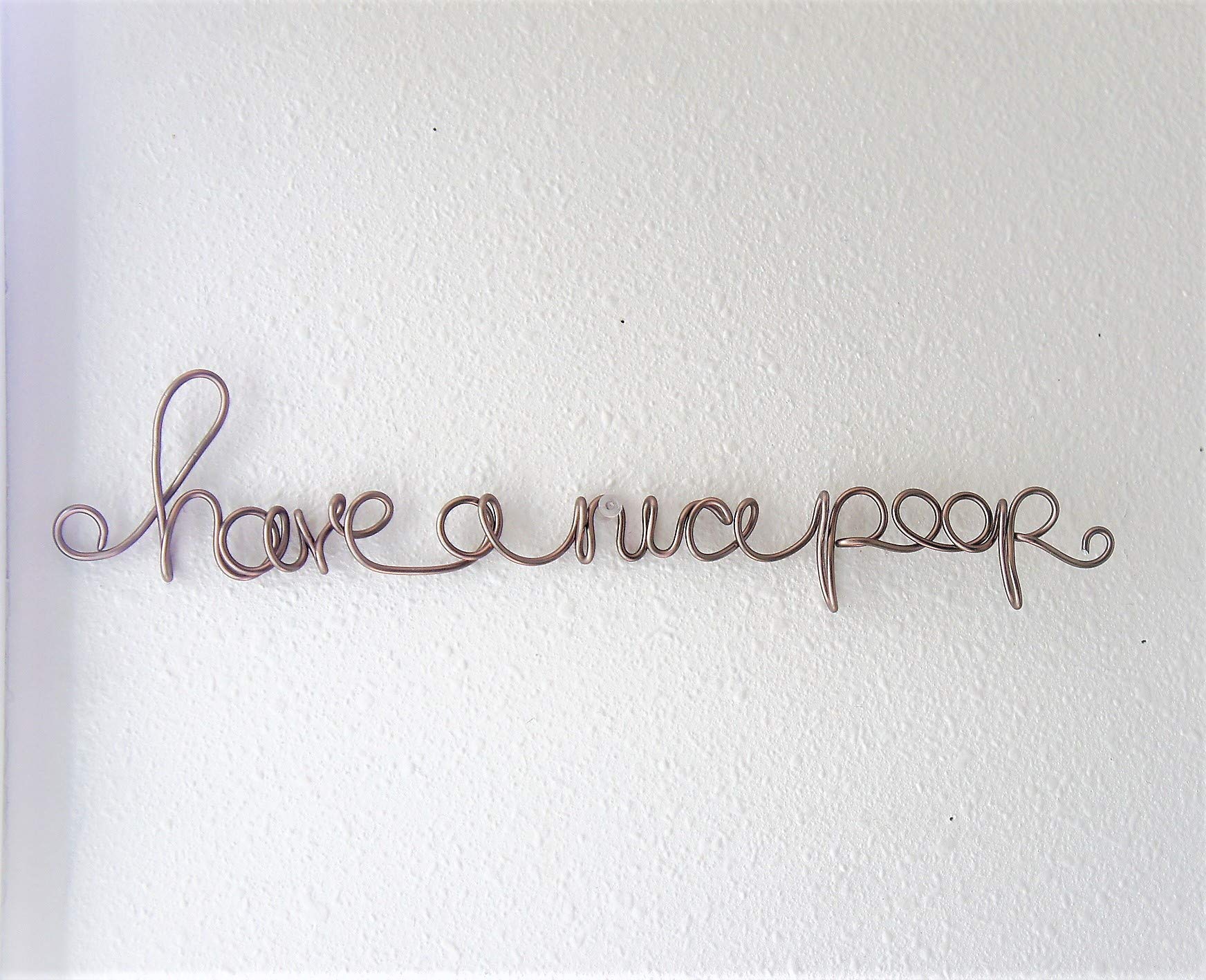 Have a Nice Poop Wire Words Sign For Bathroom