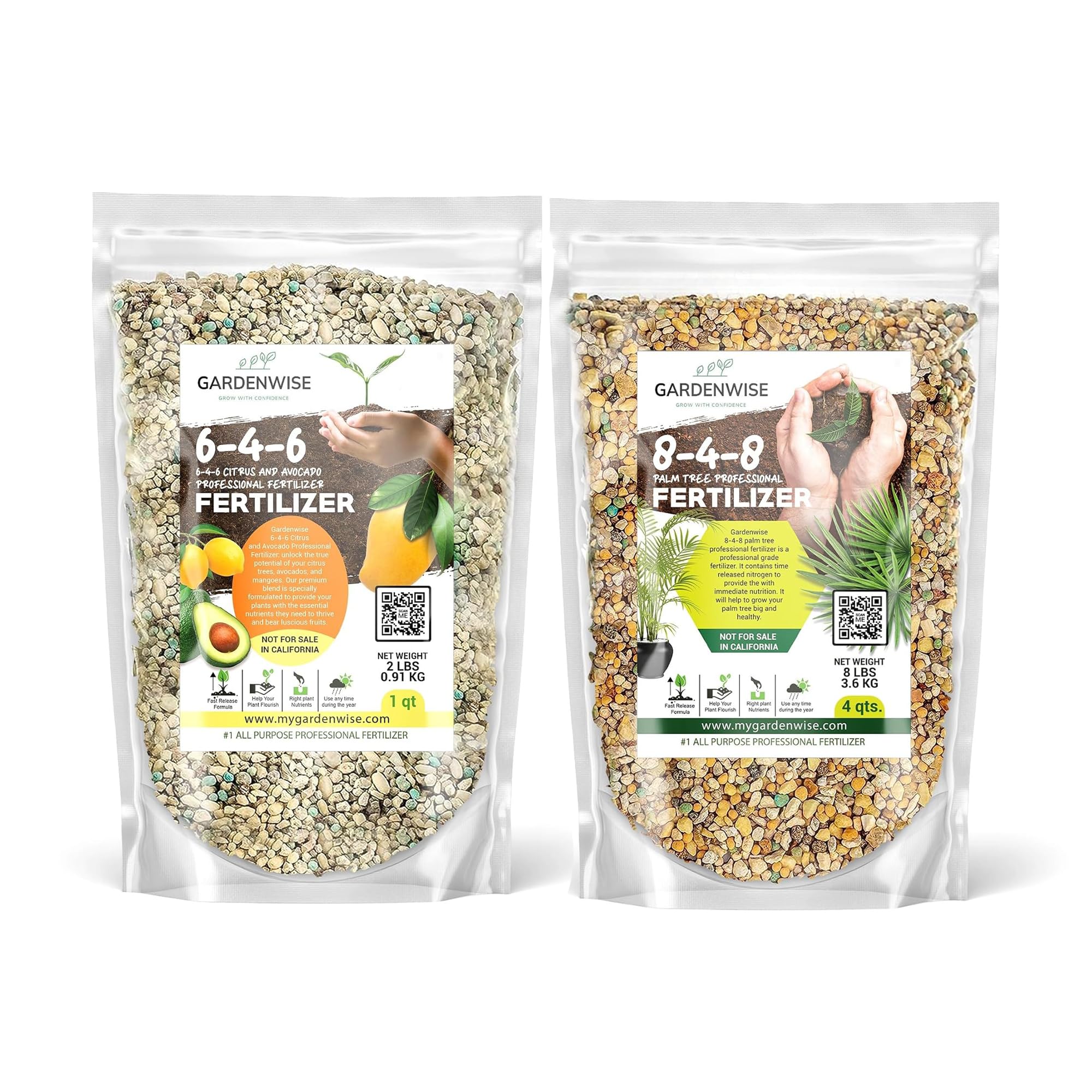 Amazon.com : Gardenwise 6-4-6 Avocado and Citrus Tree & 8-4-8