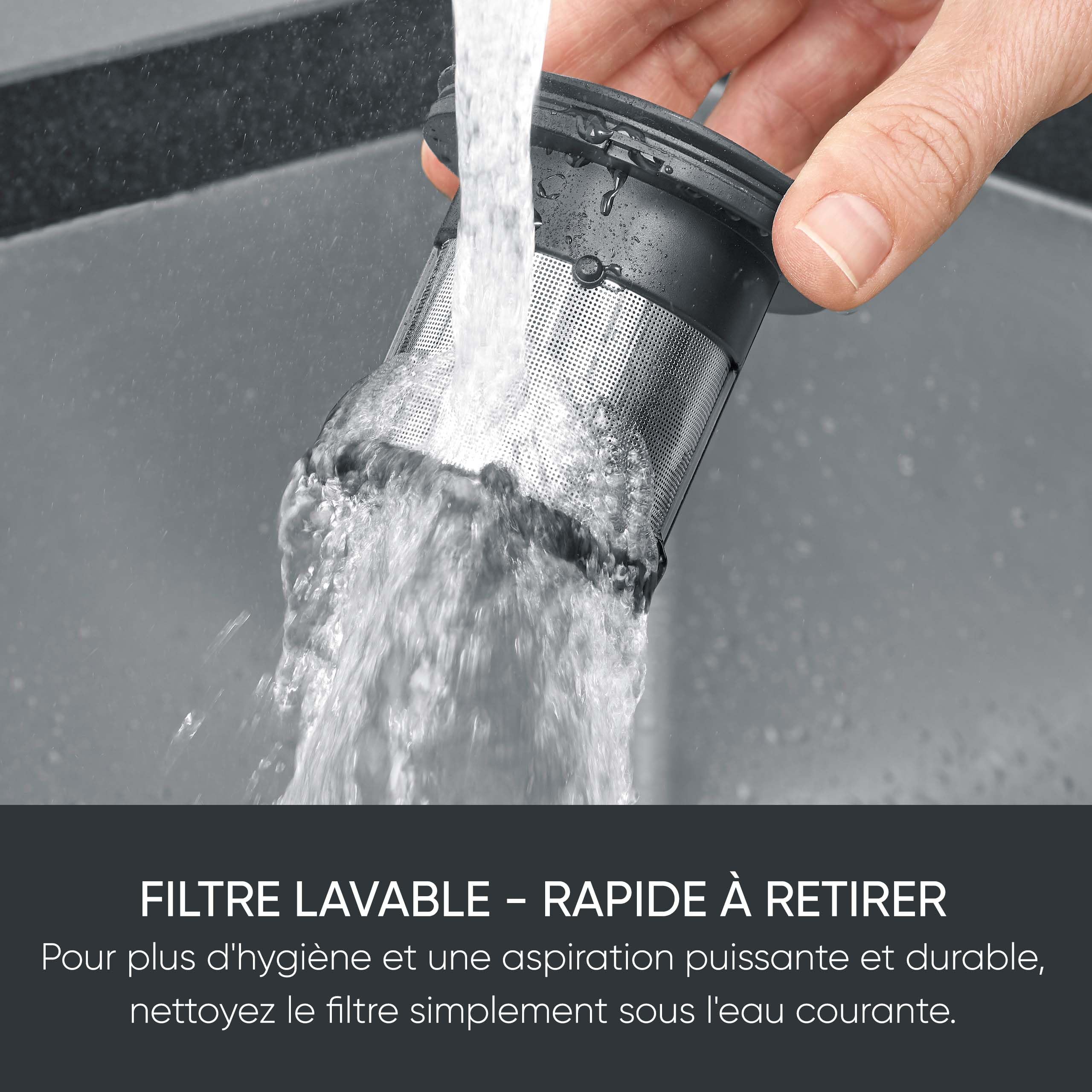 Severin Aspirateur à Main sans Sac, Aspirette sans Fil avec Brosse rotative, Fonction Aspirateur Eau et poussière, Aspirateur de Table à éclairage LED, 25 Min d'autonomie, HV 7132