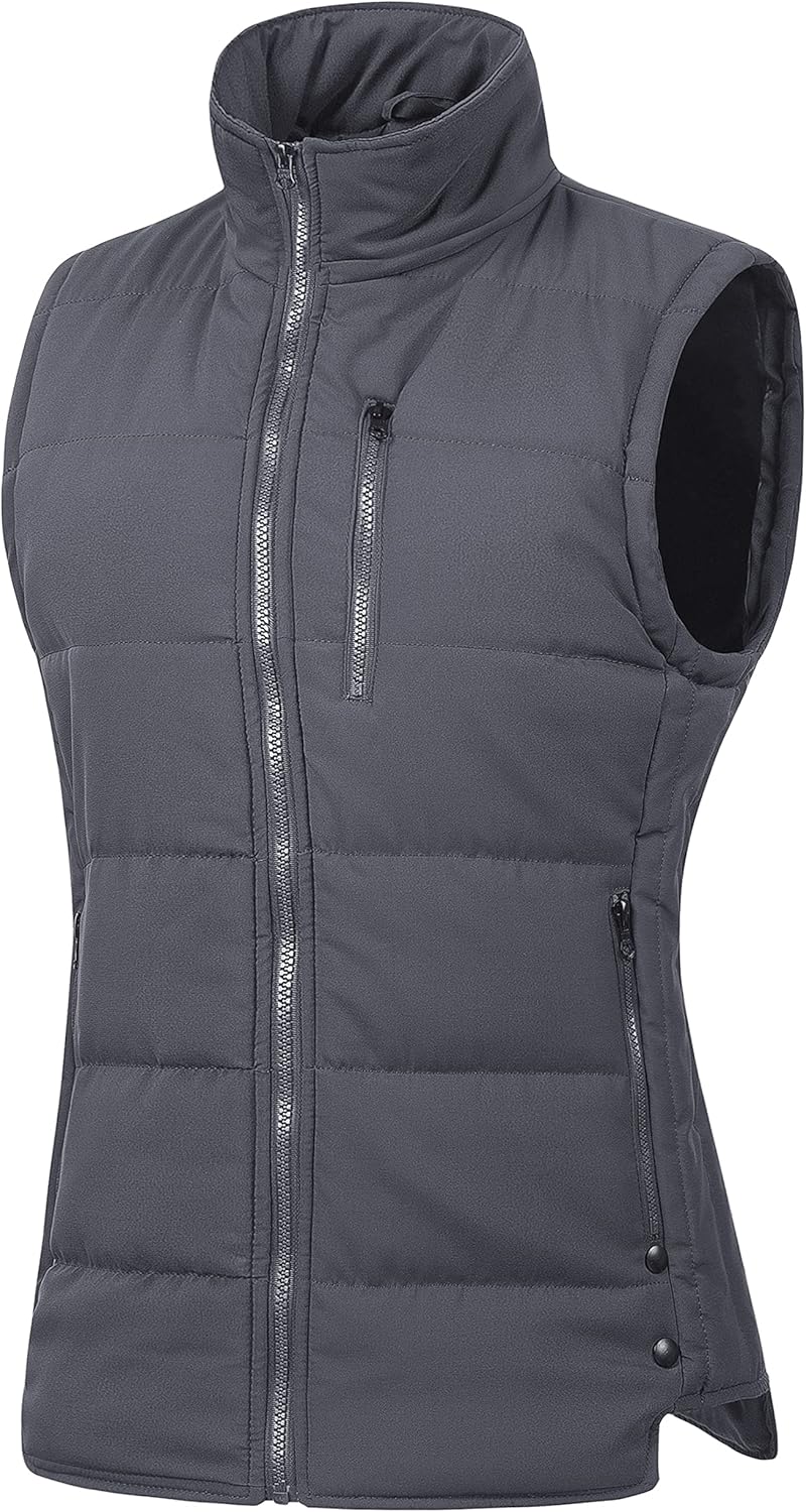Chrisuno Women’s Winter Vests Outerwear Lightweight Quilted Puffer Utility Vest Chrisuno Women’s Winter Vests Outerwear Lightweight Quilted Puffer Utility Vest