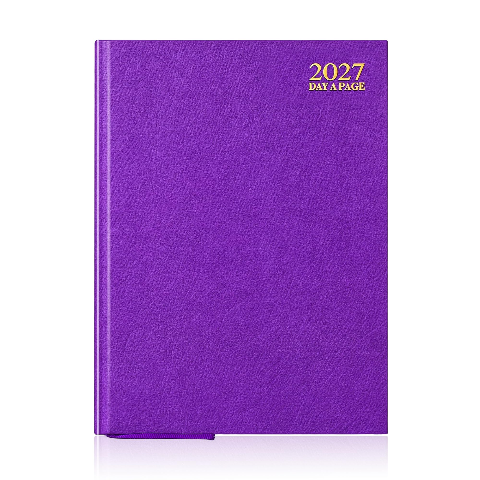 G4GADGET A4 2027 Day a Page Purple Diary Hardback