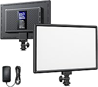 RaLeno 19.5W LED Video Light Panel 650Lux 8000mAh Battery CRI 95+ 2500-6500K for TikTok YouTube Photography Streaming