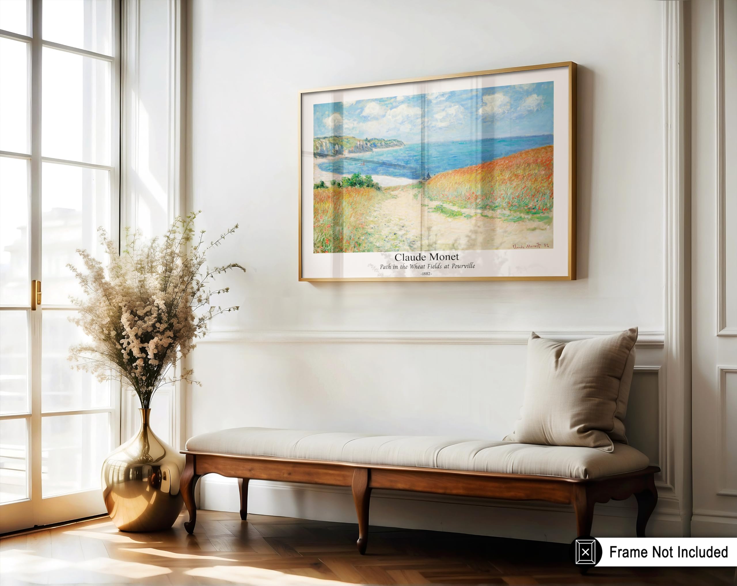 Amazon.com: Monem Art Vintage Claude Monet Poster - Retro Path in