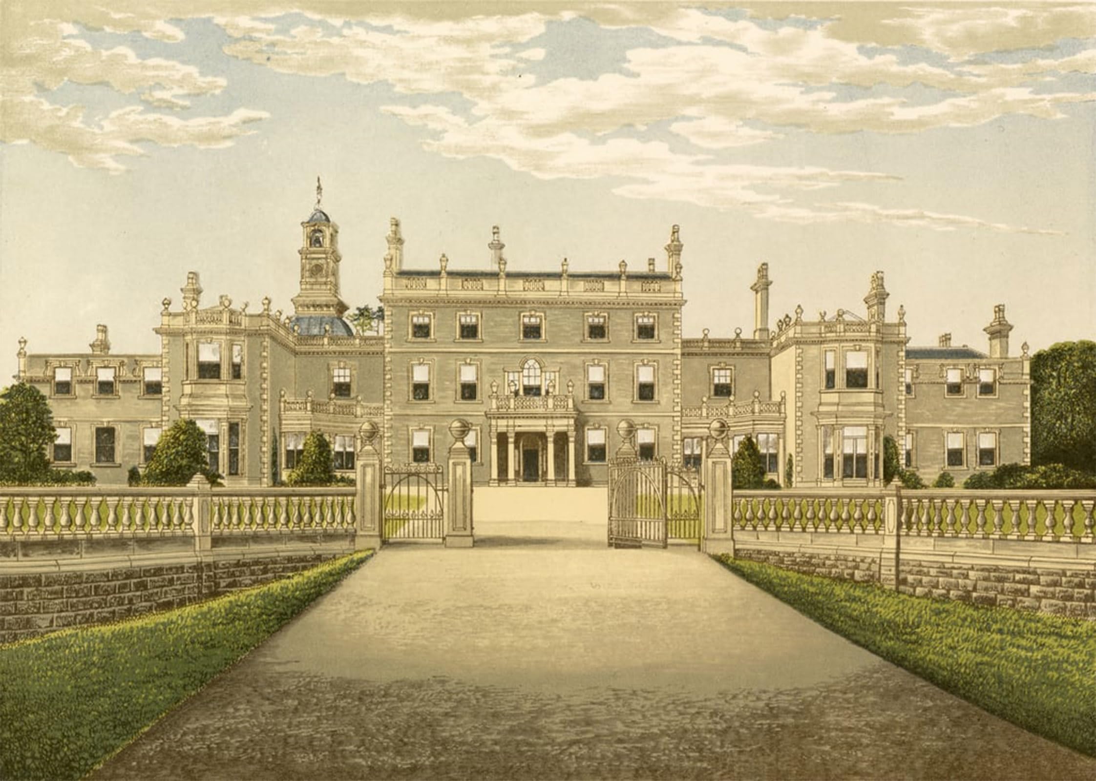 ARTXLXXBN Famous Painting Canvas Artwork Graffiti Print Bulwell Hall by Alexander Lydon Portrait Canvas Image for Home Decor 60x90cm
